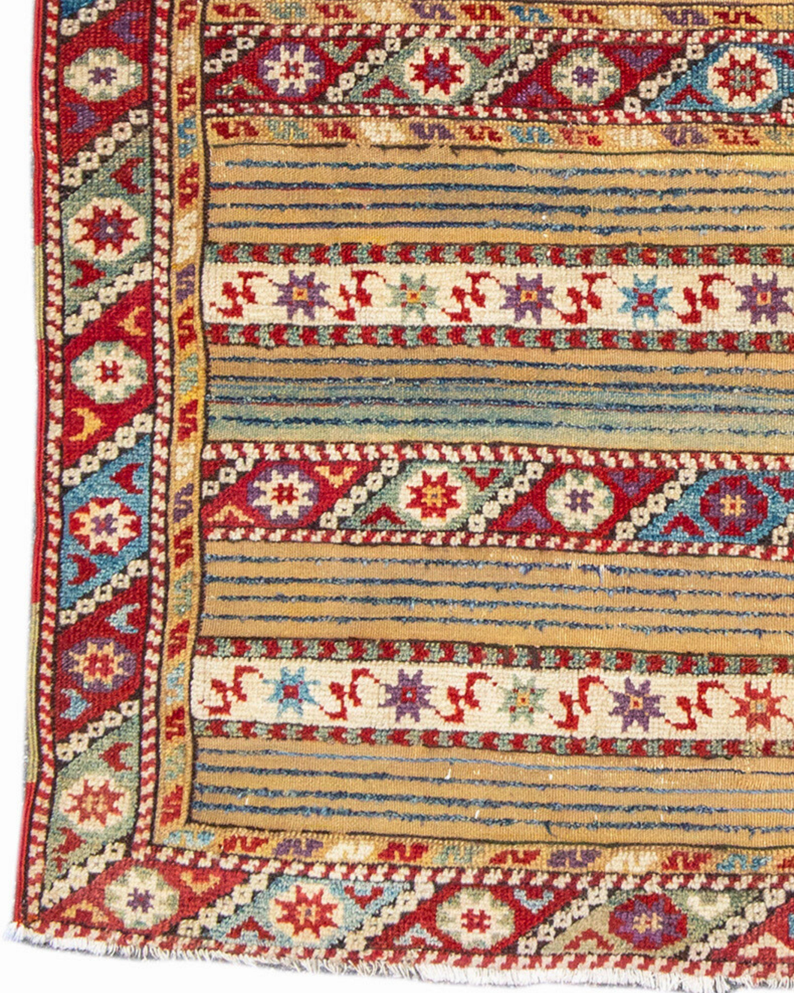 Antique Turkish Dazghiri Rug, 19th Century In Good Condition For Sale In San Francisco, CA