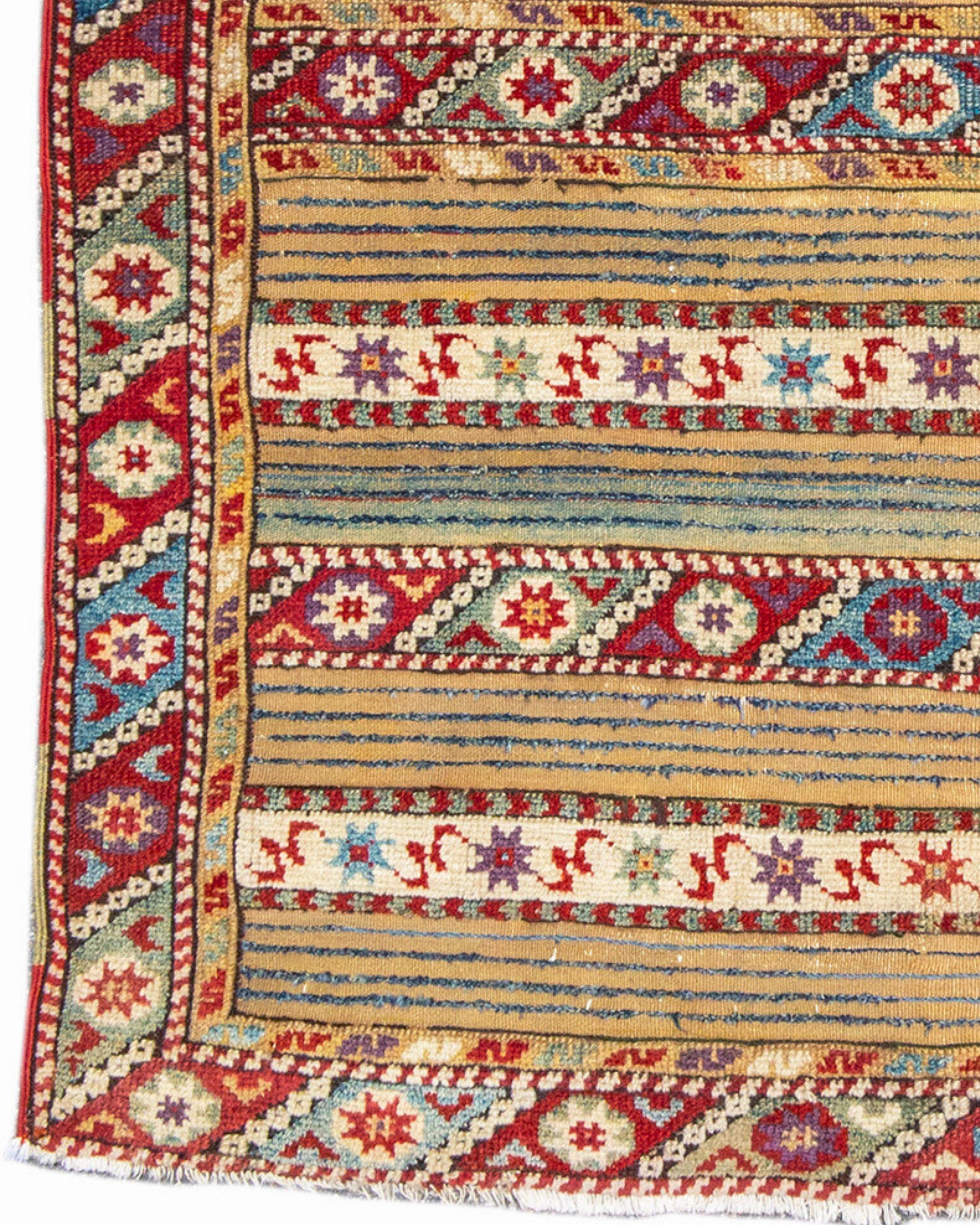 Antique Turkish Dazghiri Rug, 19th Century  In Good Condition For Sale In San Francisco, CA