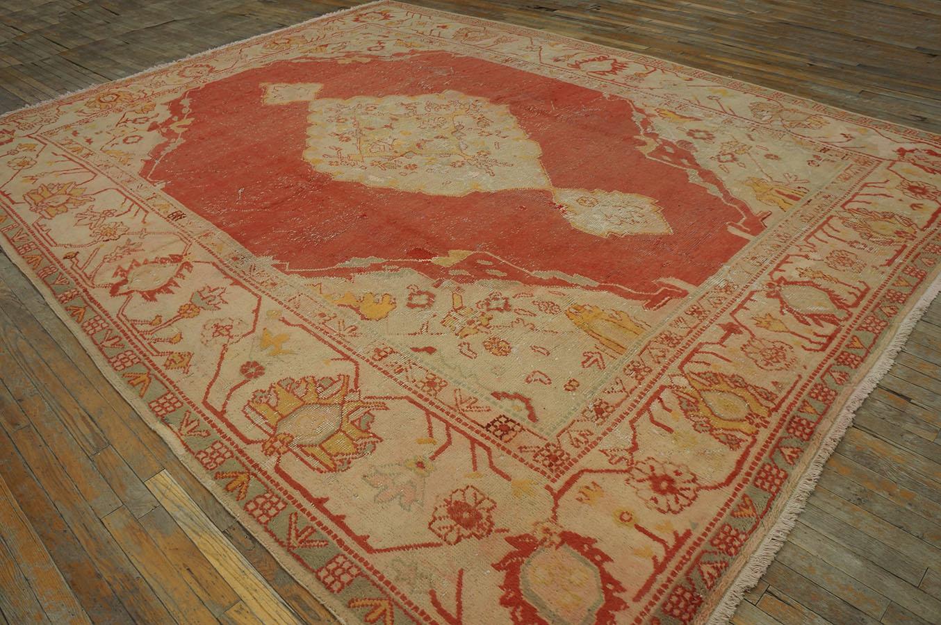 Wool Early 20th Century Turkish Oushak Carpet ( 10' x 13' - 304 x 396 cm )  For Sale
