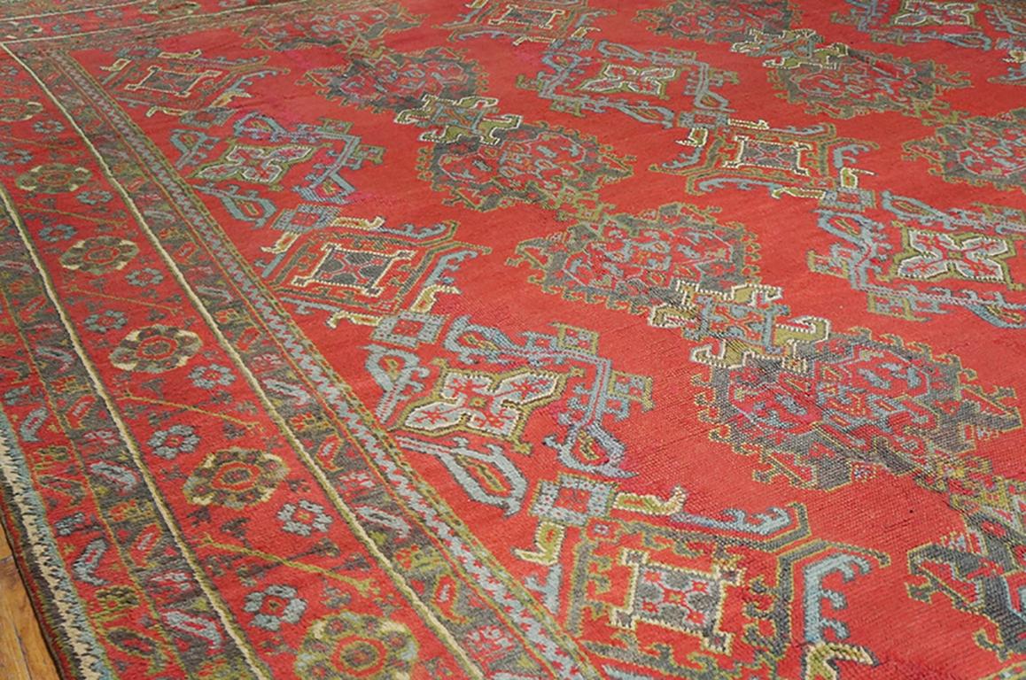 Antique Turkish Decorative Oushak Rug In Good Condition For Sale In New York, NY