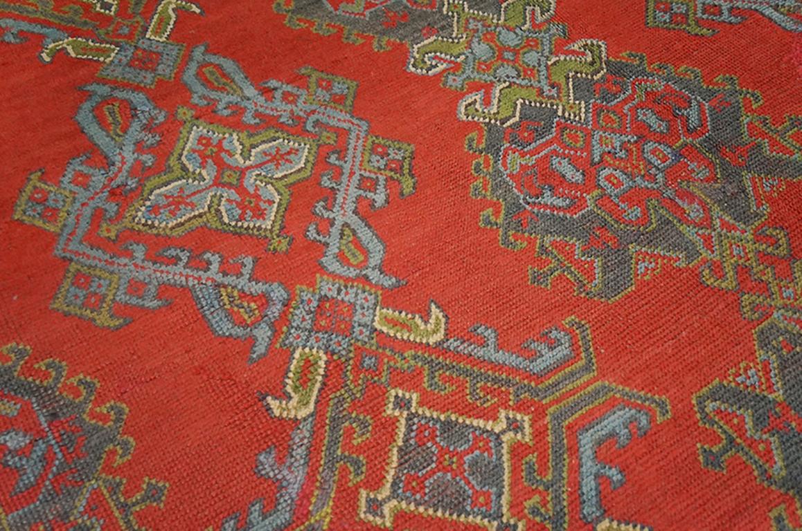 Wool Antique Turkish Decorative Oushak Rug For Sale
