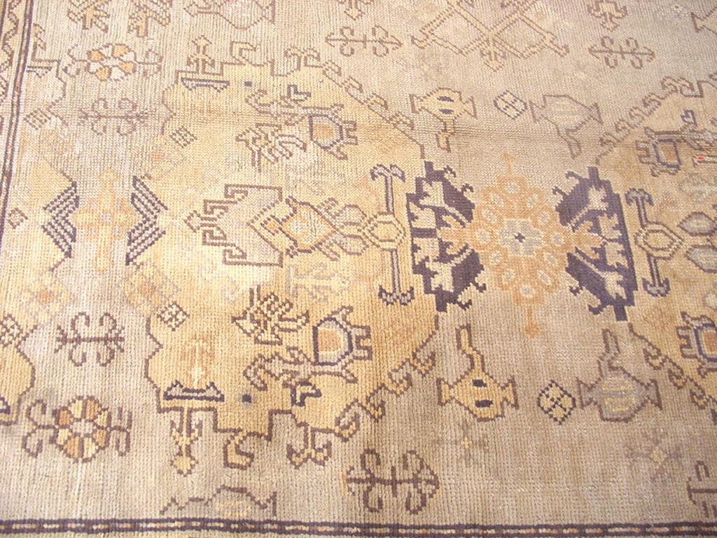 Wool Early 20th Century Turkish Oushak Carpet ( 13' x 18'4