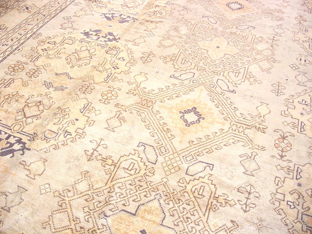 Early 20th Century Turkish Oushak Carpet ( 13' x 18'4