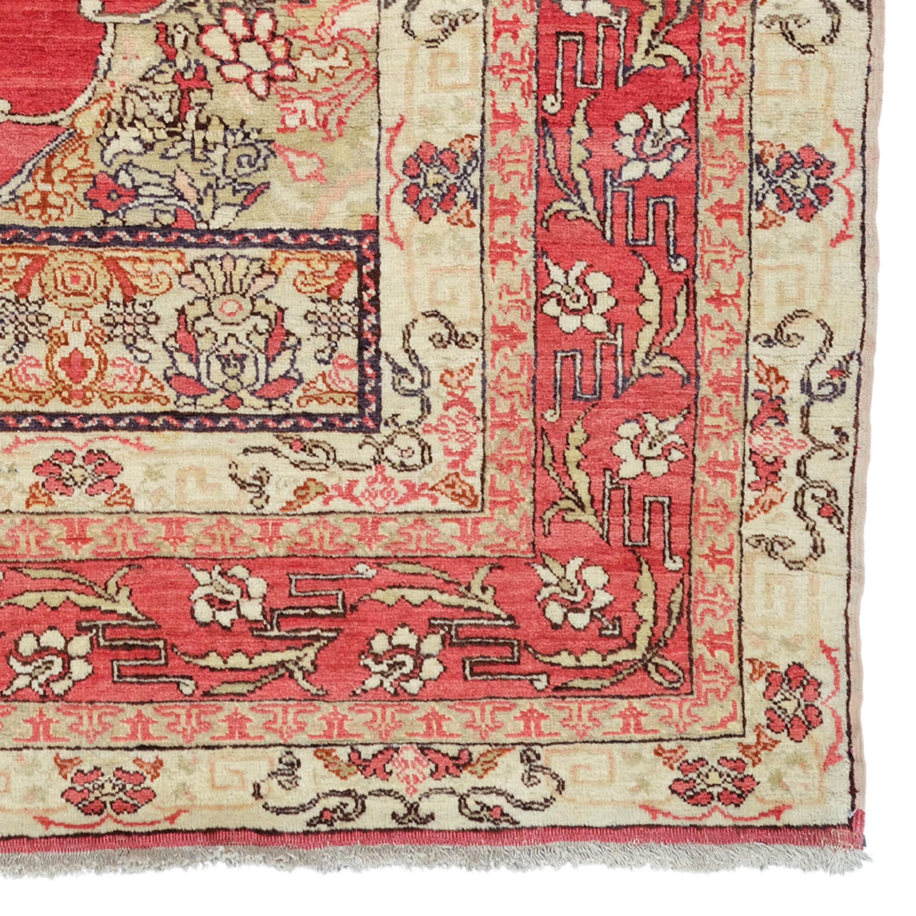 Antiker türkischer Fertek-Teppich - Fertek-Teppich des 19. Jahrhunderts, türkischer Teppich, antiker Teppich (Wolle) im Angebot