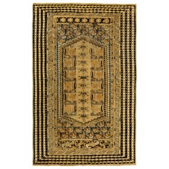 Antiker türkischer Ghiordes-Teppich, um 1890, 1,82 m x 1,83 m