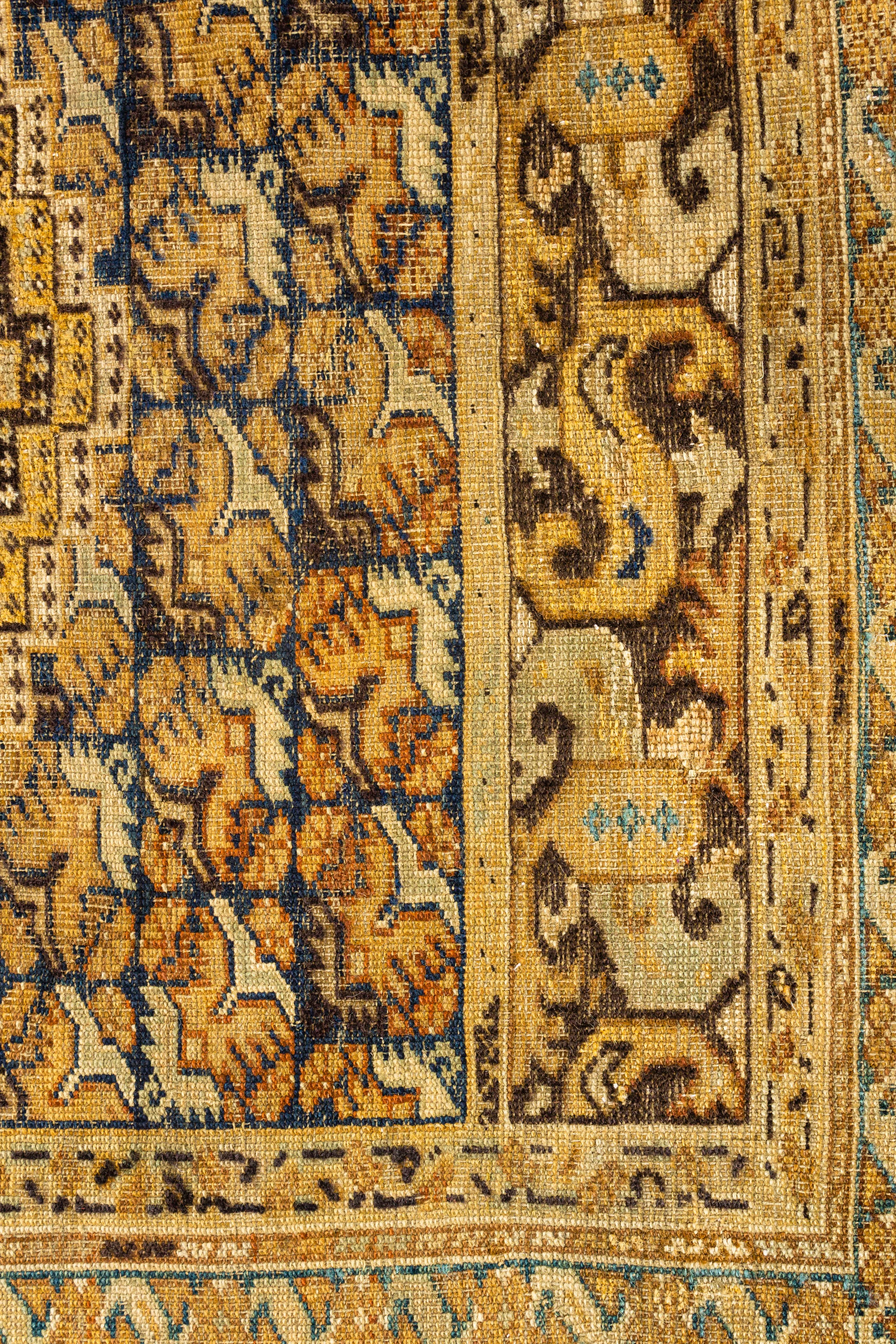 19th Century Antique Turkish Ghiordes Rug, circa 1890 4'2 x 6'3 For Sale
