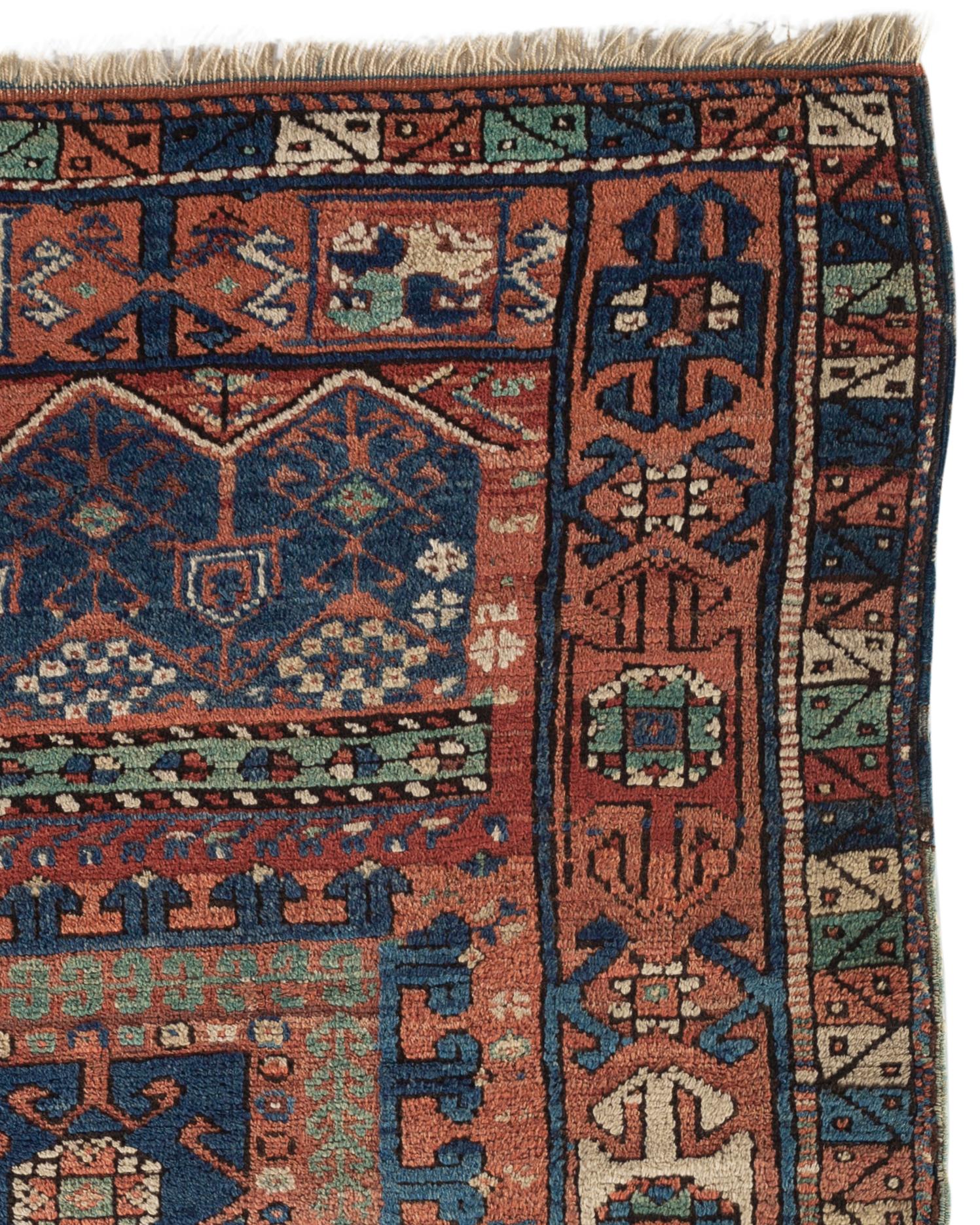 Hand-Woven Antique Turkish Ghiordes Rug, circa 1900 For Sale