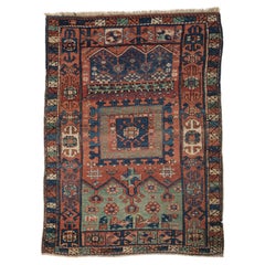 Antigua alfombra turca Ghiordes, circa 1900