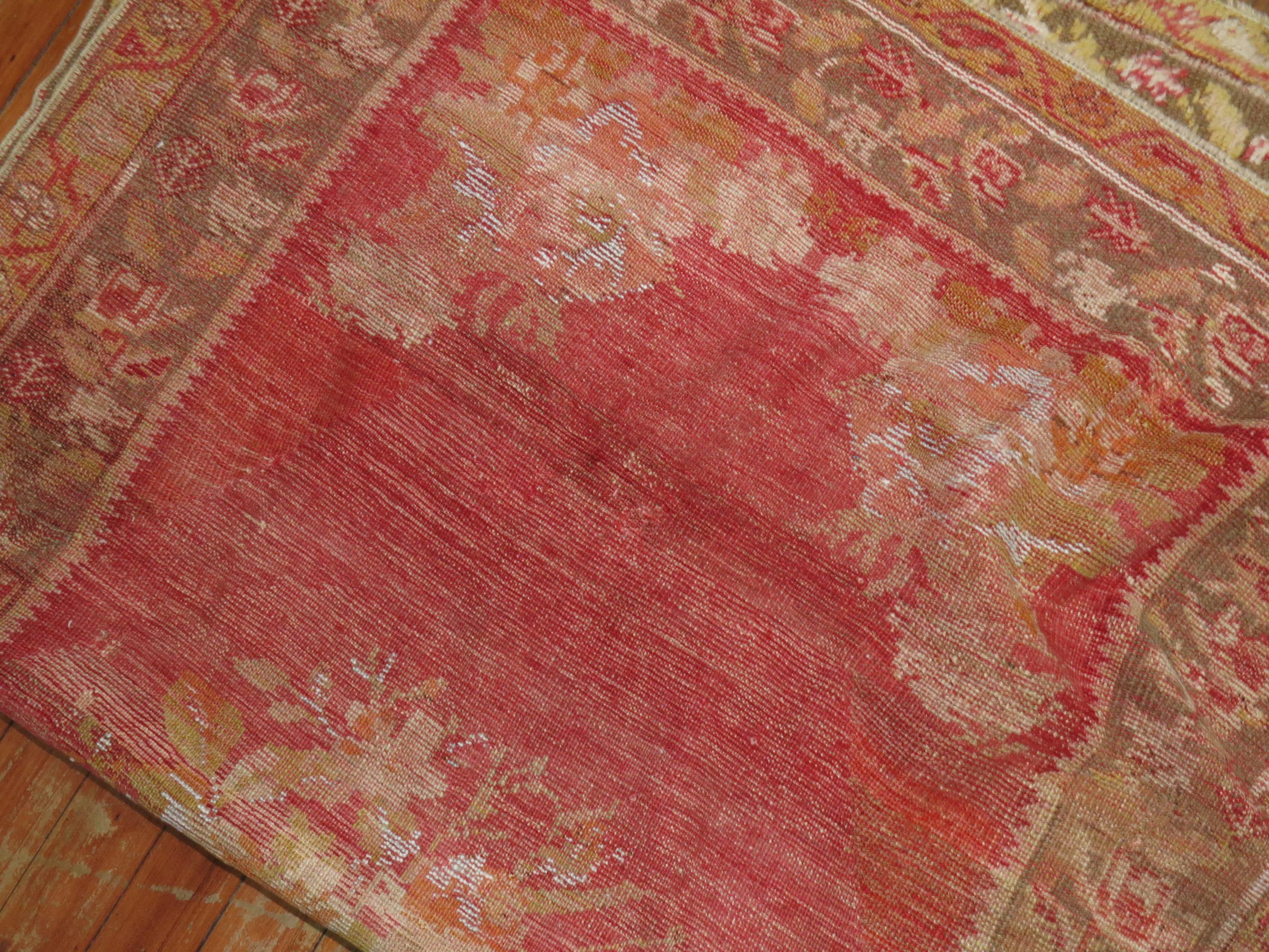 20th Century Antique Turkish Ghiordes Rug For Sale