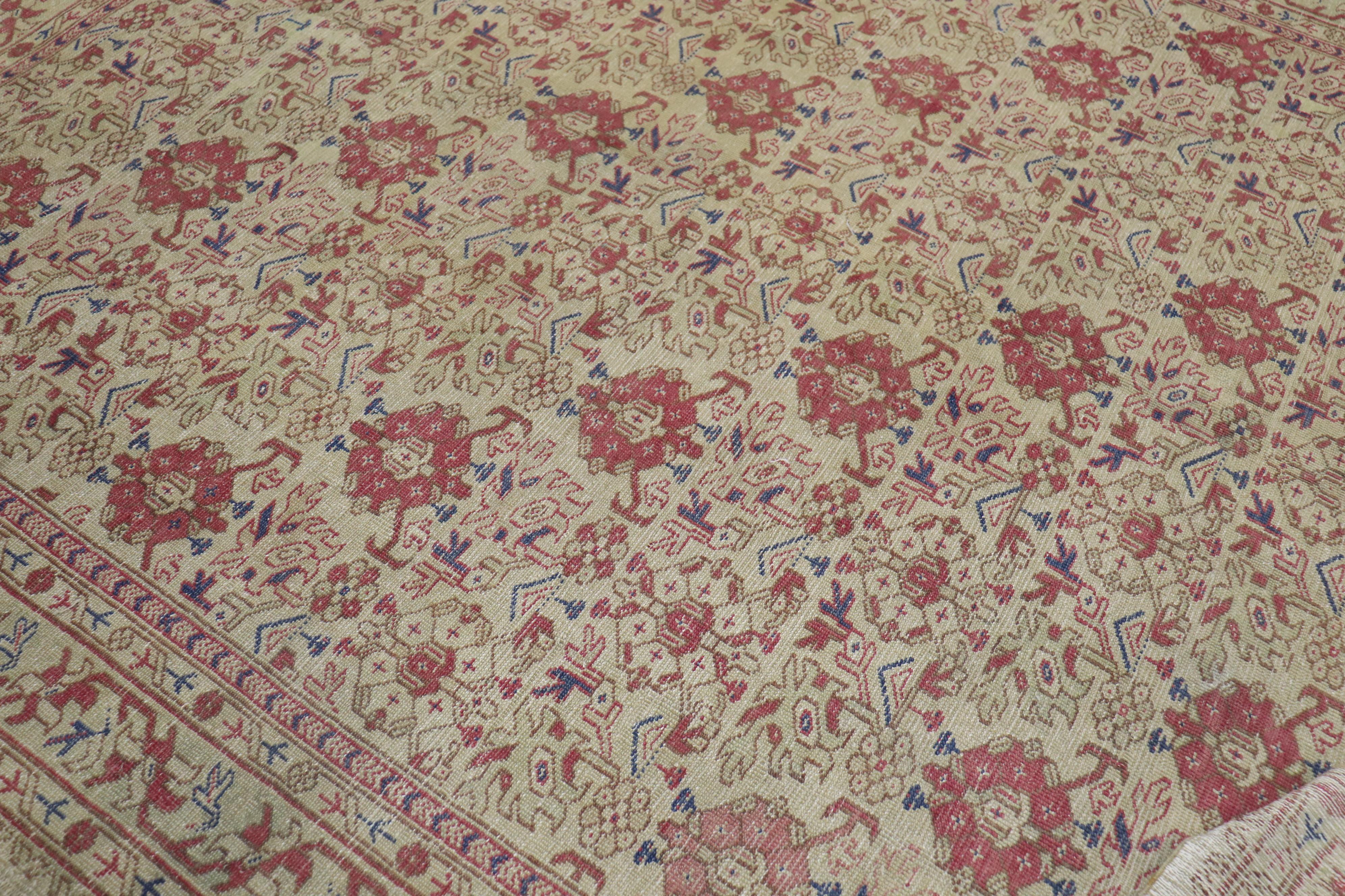 Antiker türkischer Ghiordes-Teppich (Wolle) im Angebot