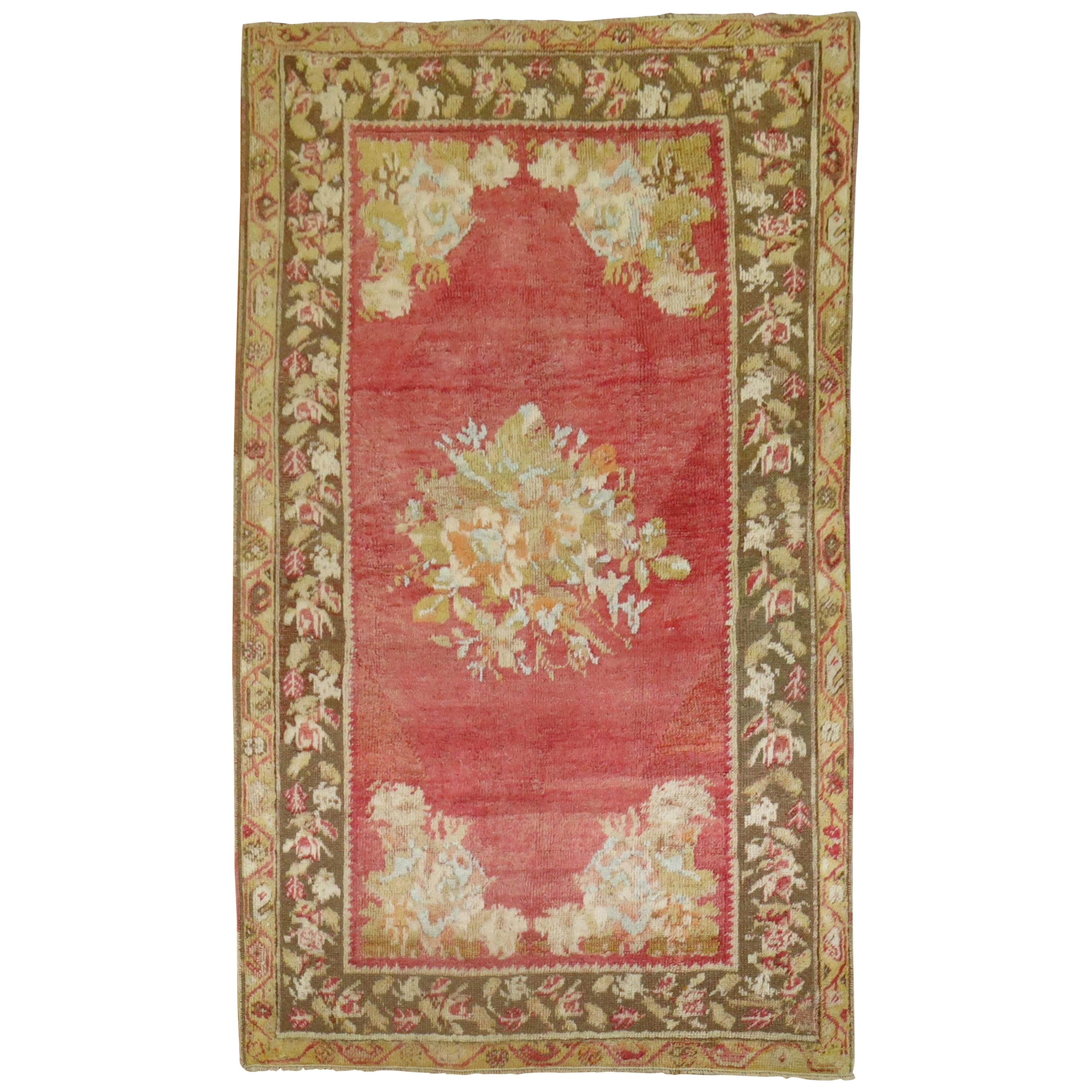 Antique Turkish Ghiordes Rug