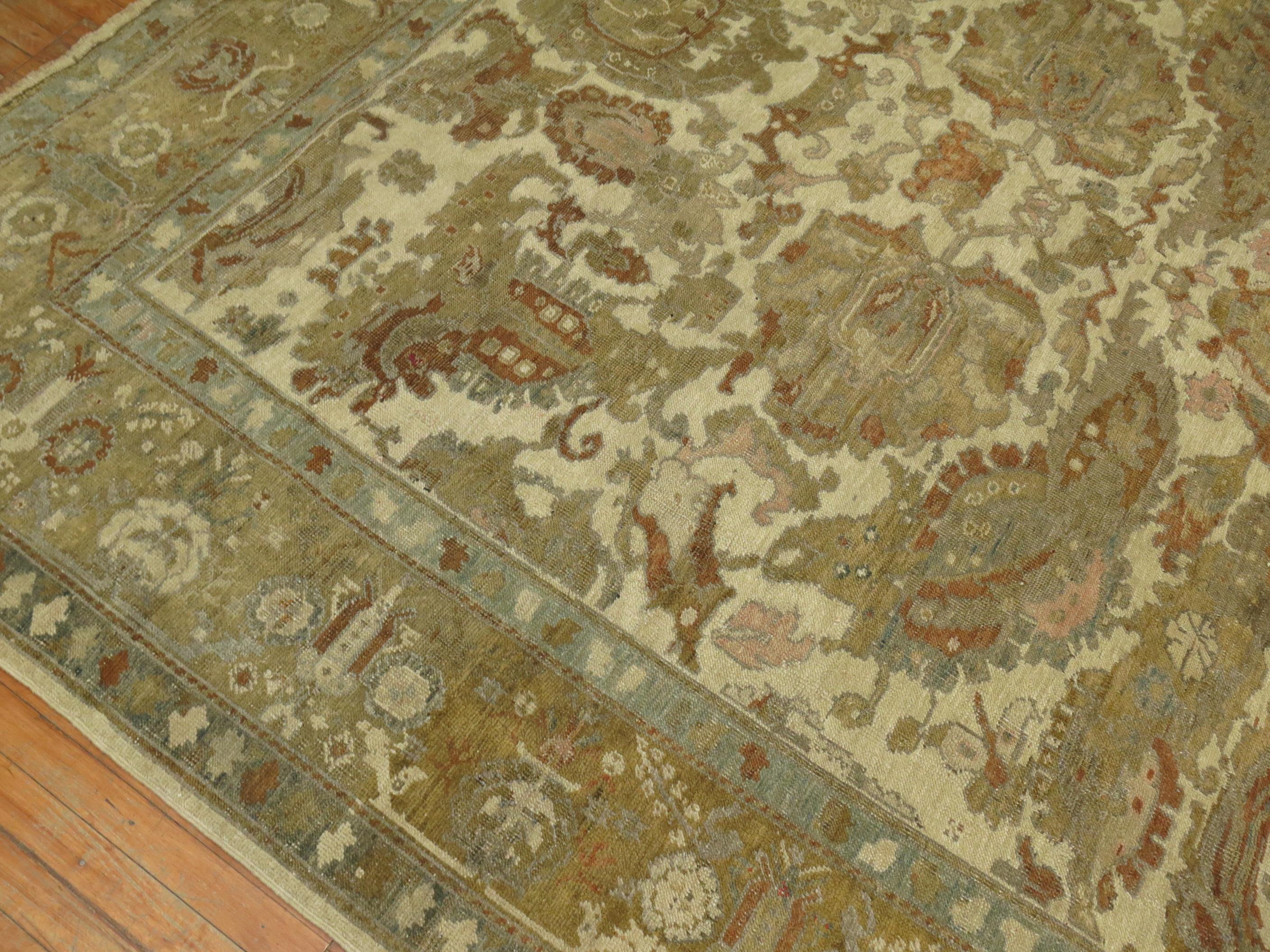 Sultanabad Antique Turkish Ghiordes Rug  For Sale