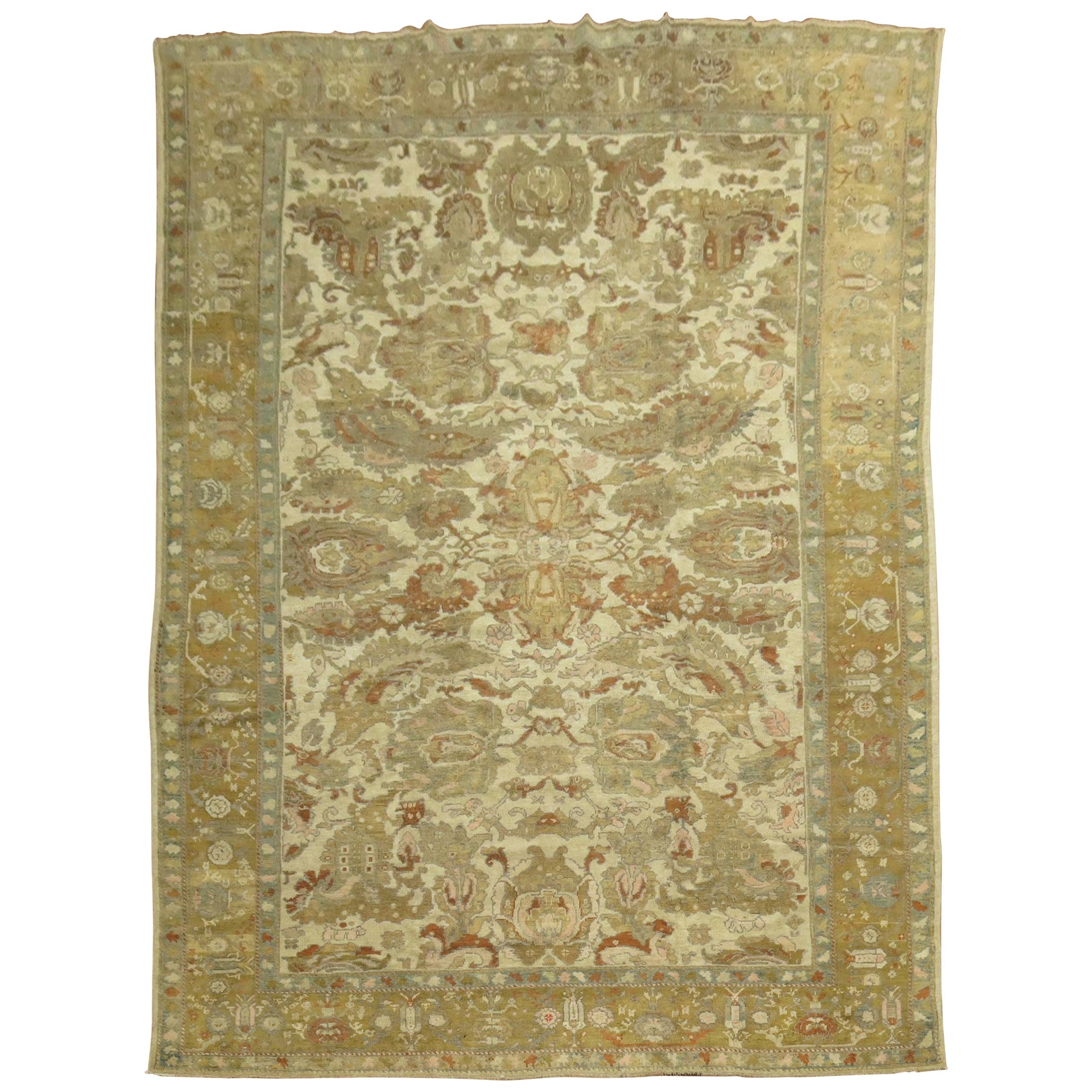 Antique Turkish Ghiordes Rug 