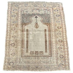 Bobyrug’s Antique Turkish Ghyordes Prayer Rug