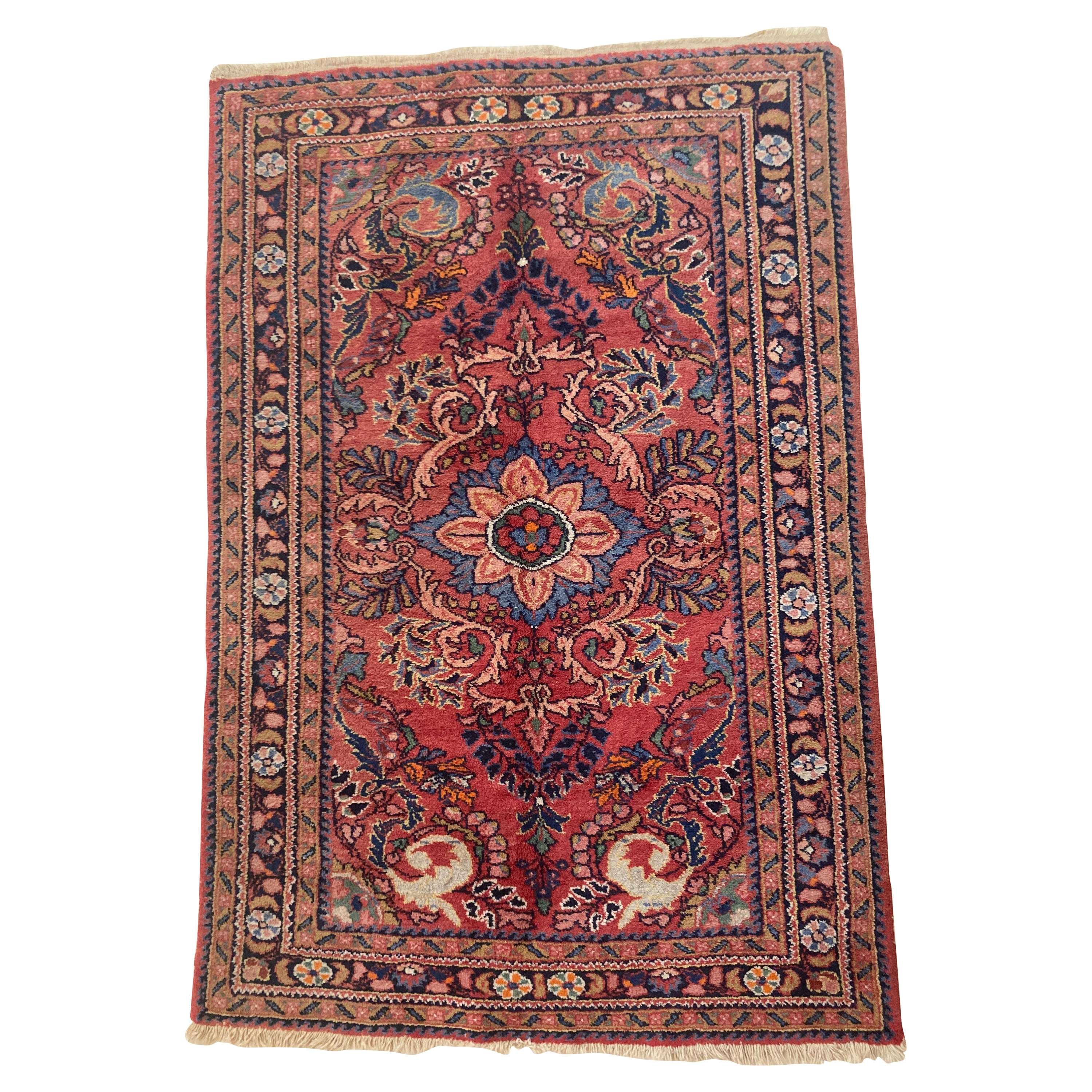 Tapis ethnique turc ancien noué à la main, 1940 en vente