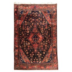 Antiker türkischer handgeknüpfter ethnischer Teppich