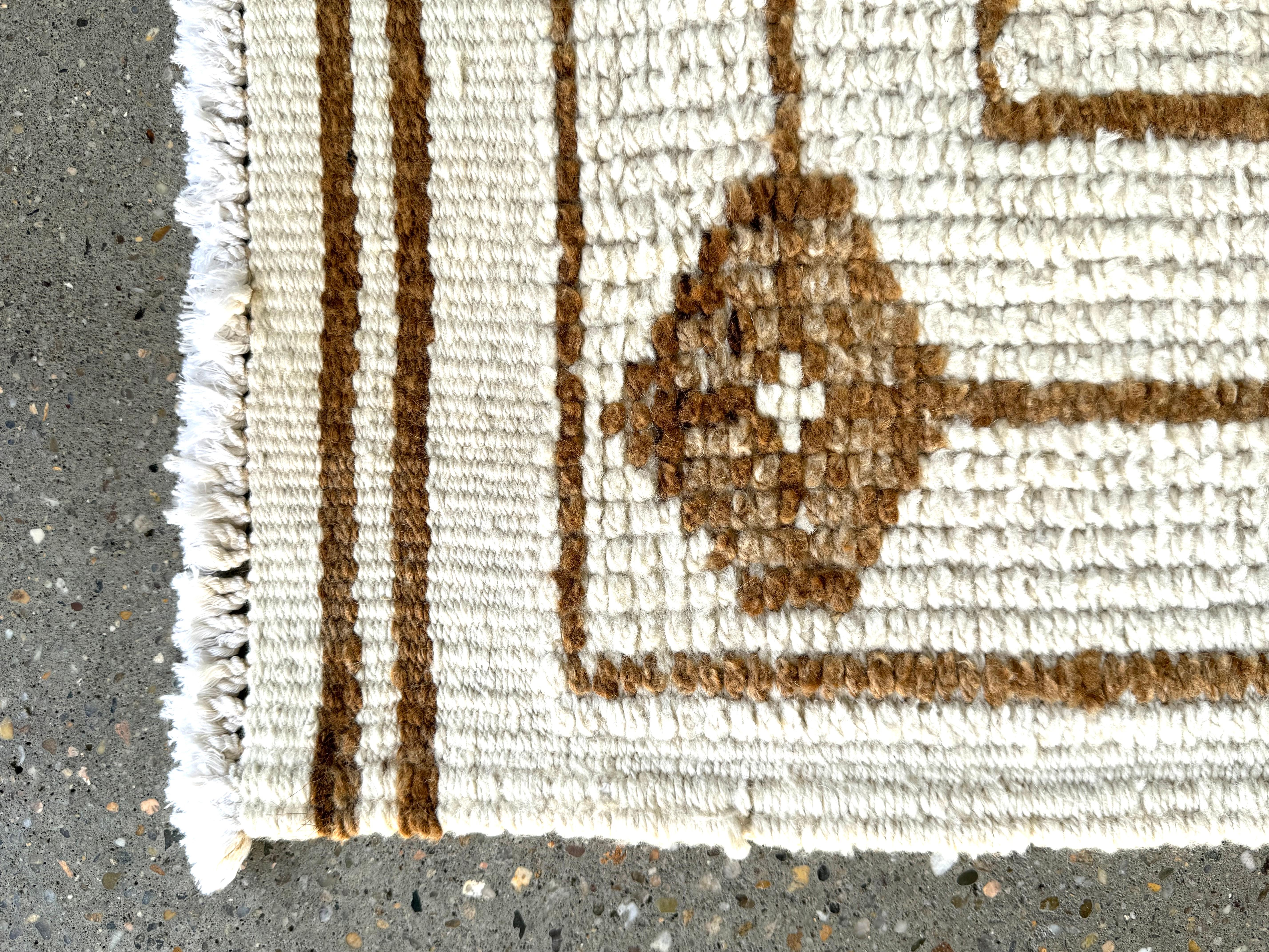 Chemin de table antique en laine nouée à la main 5 Bon état - En vente à Chicago, IL