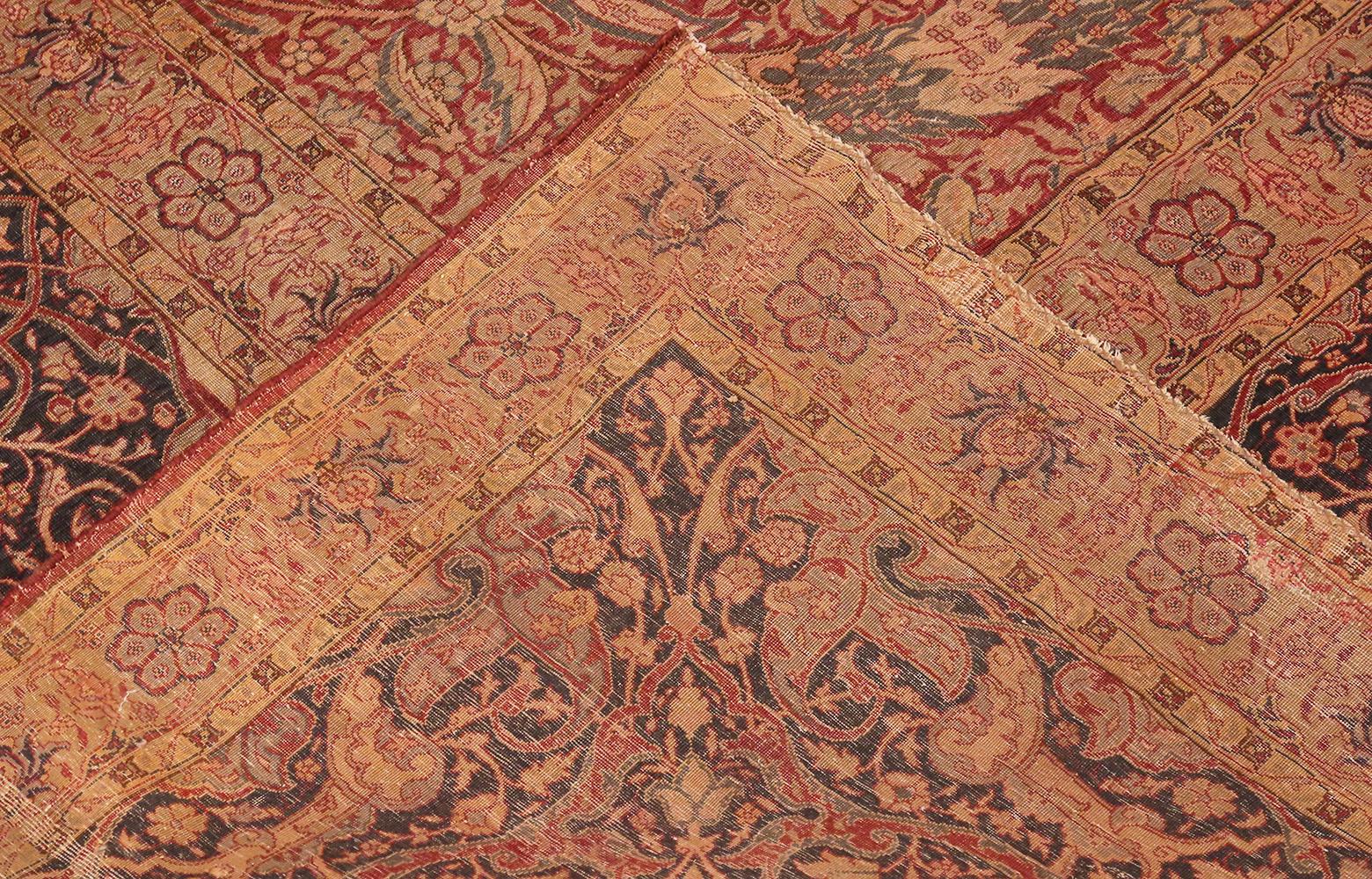 Antiker türkischer Hereke-Teppich. Größe: 9 Fuß 9 Zoll x 13 Fuß 1 Zoll  im Zustand „Gut“ im Angebot in New York, NY