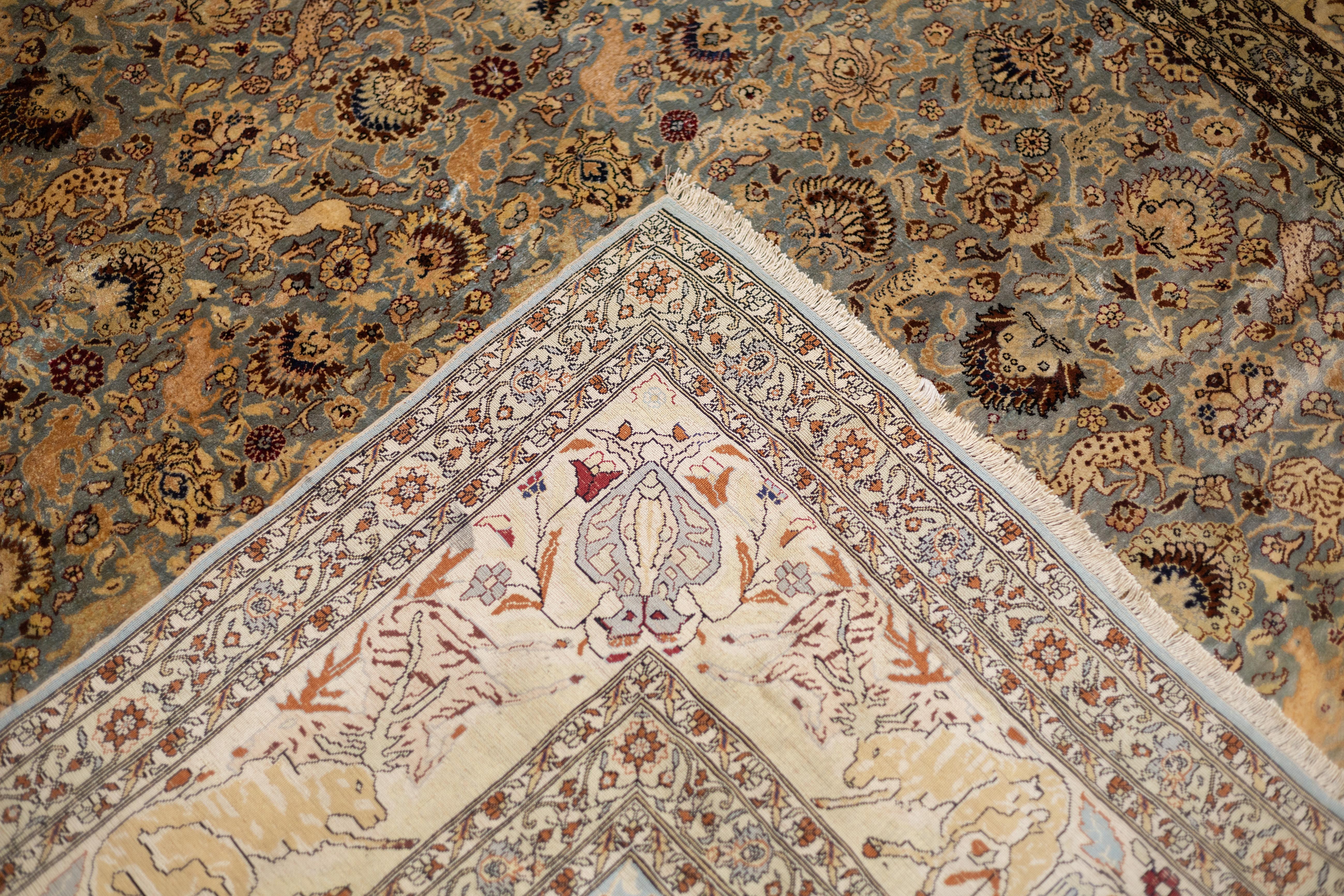 Tapis antique turc Hereke 6'10
