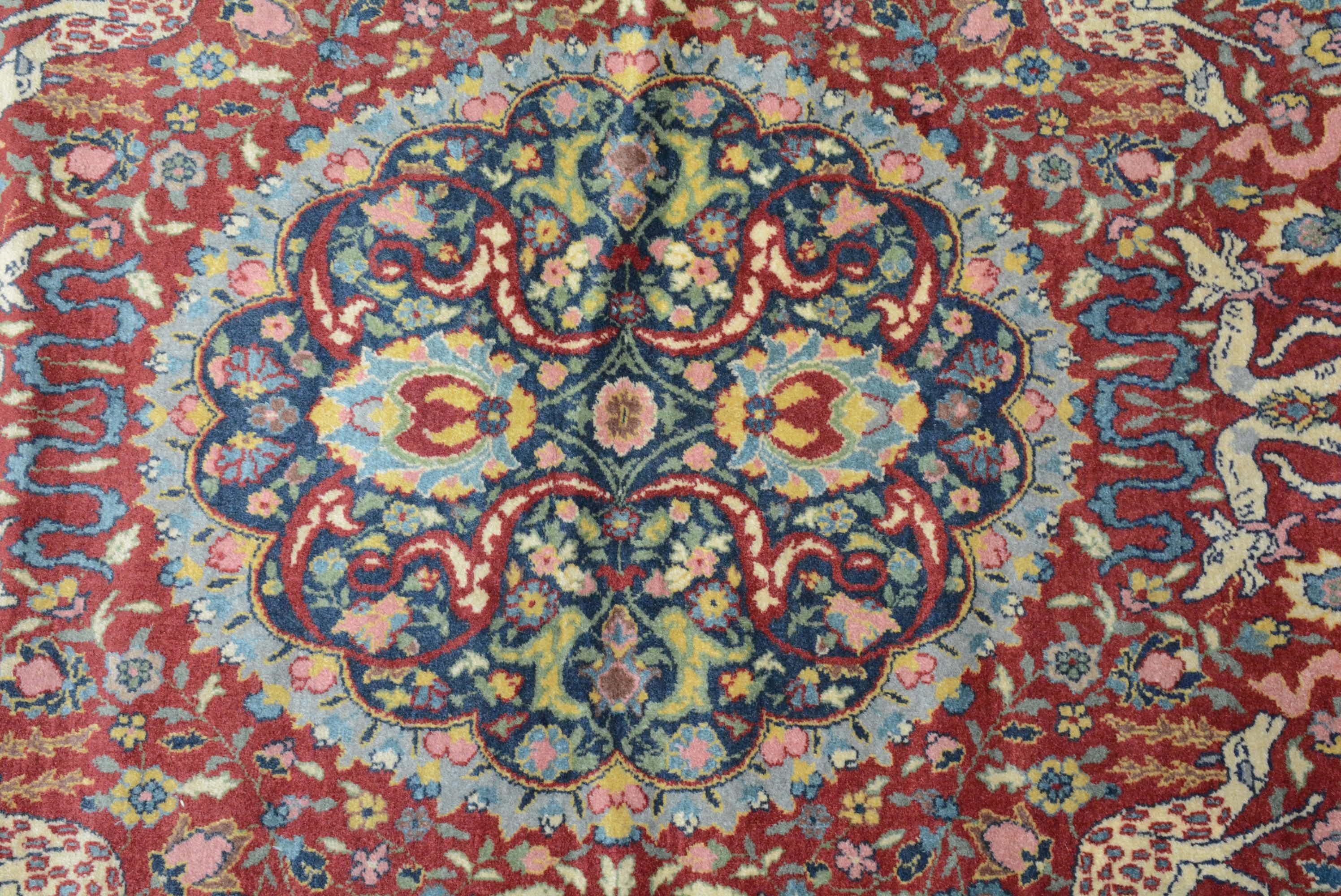 The carpet manufactory in Hereke, a city in western Turkey, was founded by the Ottoman Sultan Abdulmecid I in 1841 to produce all of the textiles for his palaces.  He gathered the best weavers and artists of the Ottoman Empire to produce