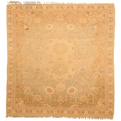 19th Century Turkish Hereke Handmade Wool Rug