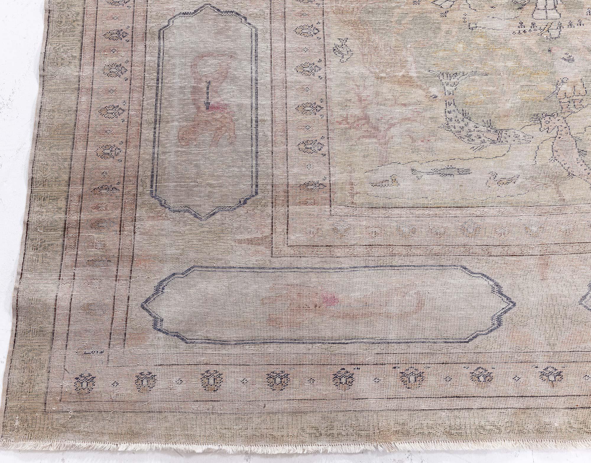 XIXe siècle Tapis turc ancien en soie Hereke Doris Leslie Blau en vente