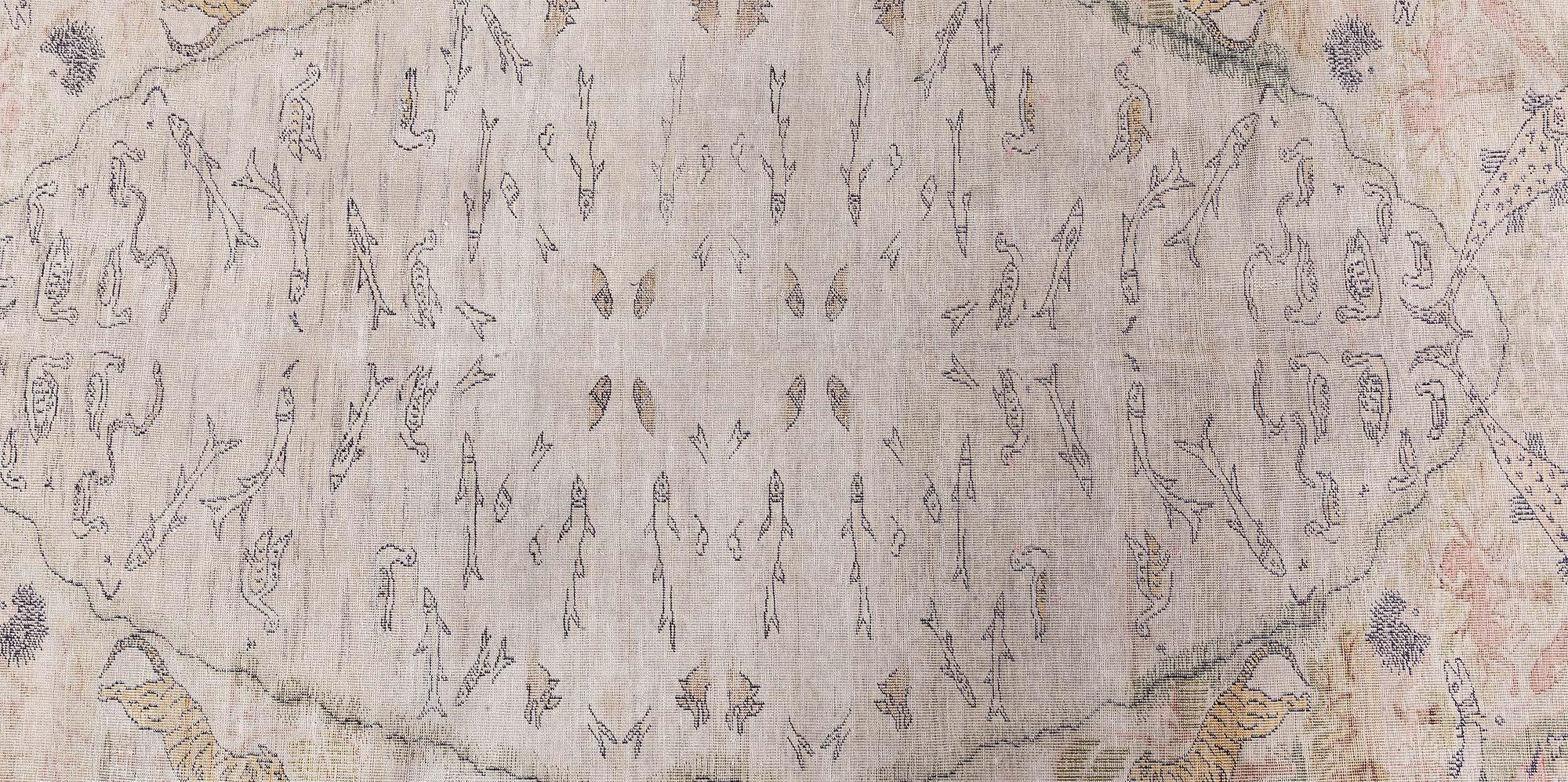 Tapis turc ancien en soie Hereke Doris Leslie Blau en vente 1