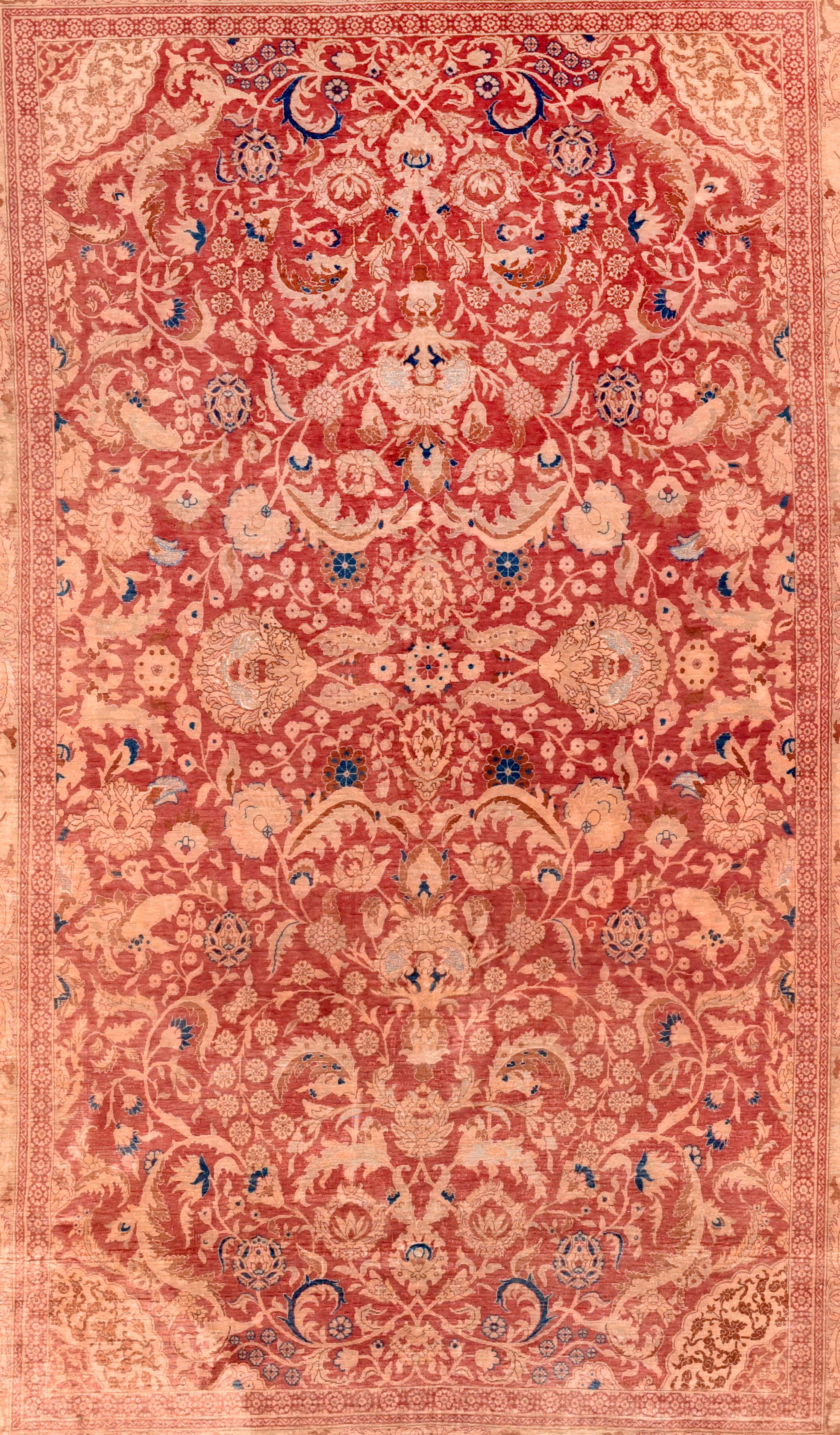 Hereke carpets used to be only produced in Hereke, a coastal town in Turkey, 60 km from Istanbul. The materials used are silk, a combination of wool and cotton and sometimes gold or silver threads[1].

The Ottoman sultan, Abdülmecid I founded the