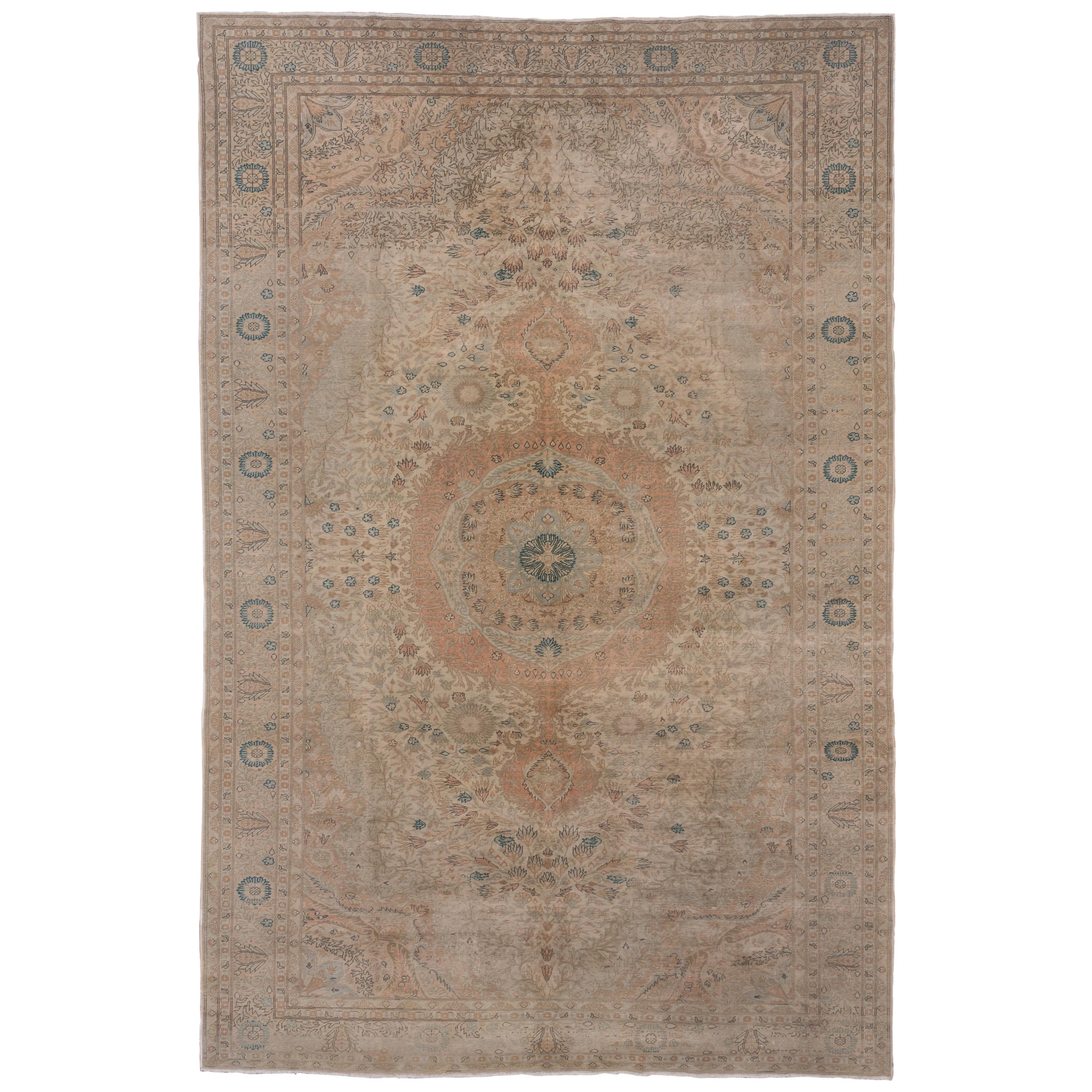 Antique Turkish Kaisary Carpet, Earth Tones