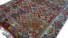 Antique Turkish Karapinar Wool Kilim 5'5''x12'3''