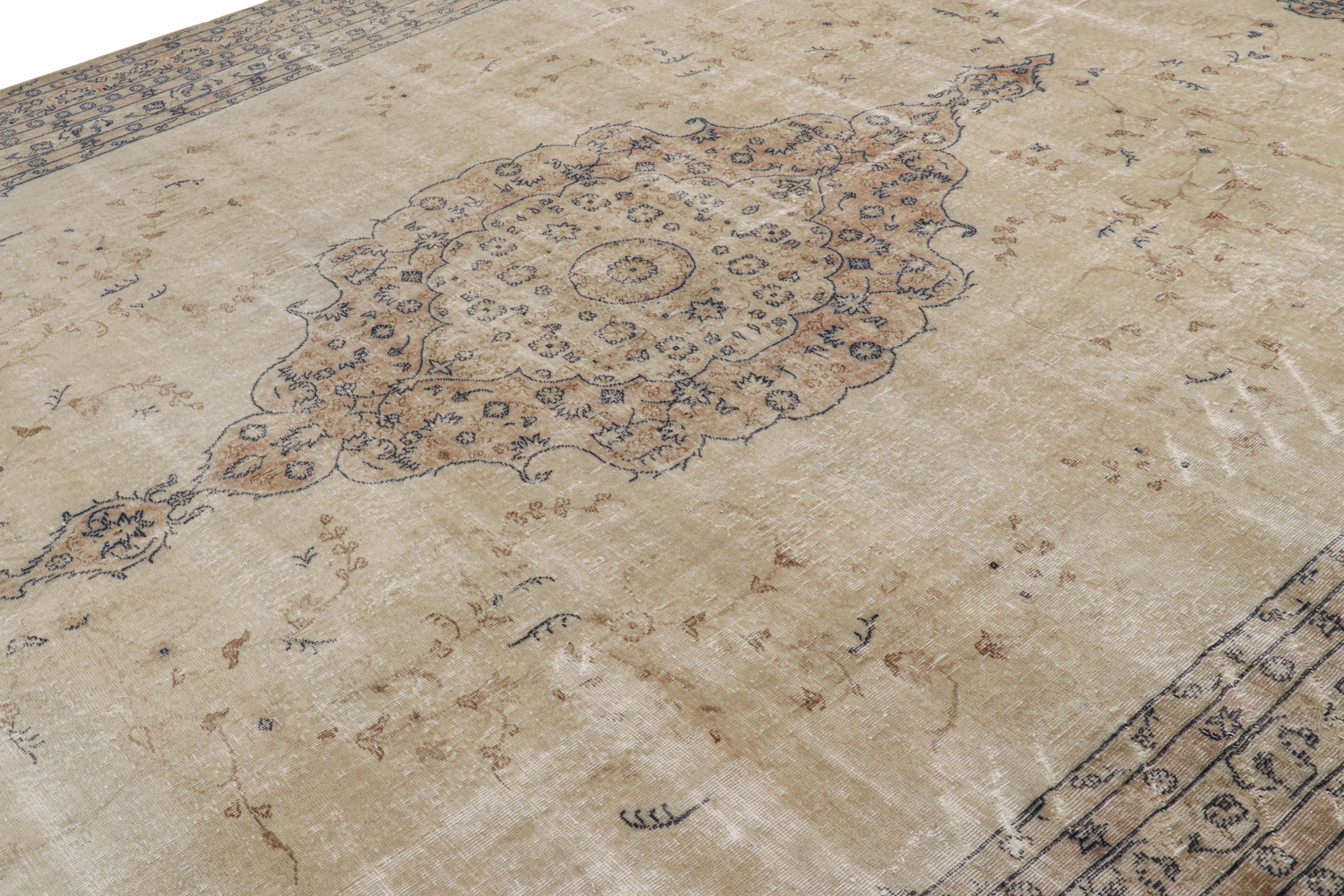 This 12x15 antique Turkish rug of Kayseri provenance is a rich and exciting new curation from Rug & Kilim’s collection of important classics—a particularly unique find among works of a celebrated weaving tradition, made with hand-knotted wool. 

On