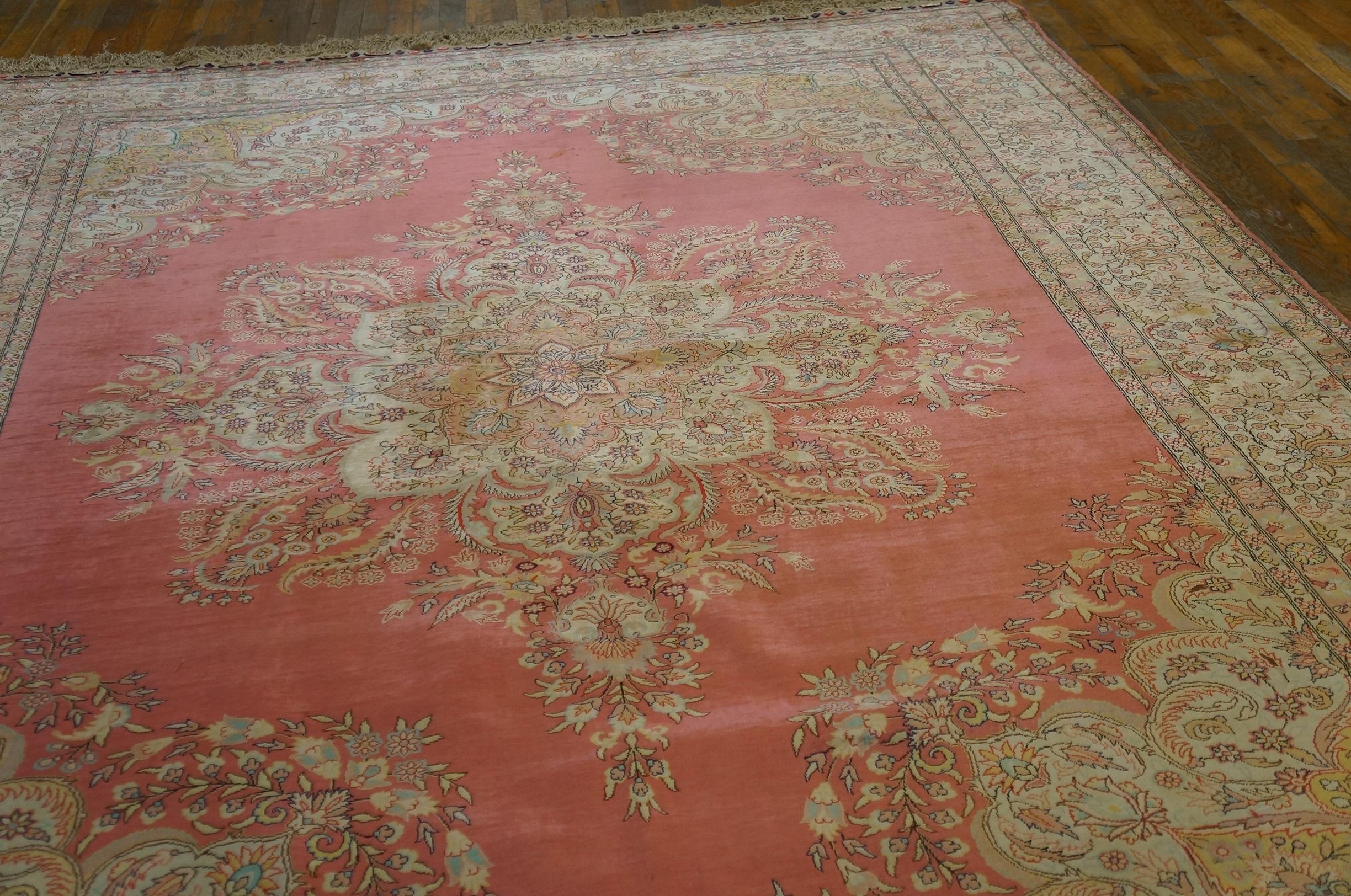 Antique Turkish Kayseri, Silk Rug In Good Condition For Sale In New York, NY