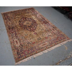 Antique Turkish Kayseri Silk Rug, Pastel Colours, Circa 1900