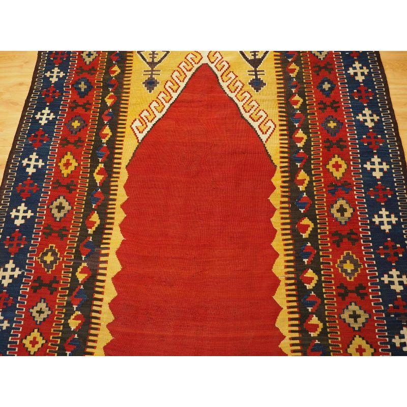 20th Century Antique Turkish Kilim from the Obruk Region For Sale