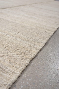 Kilim turco antiguo, color marfil natural, de alrededor de los años 30