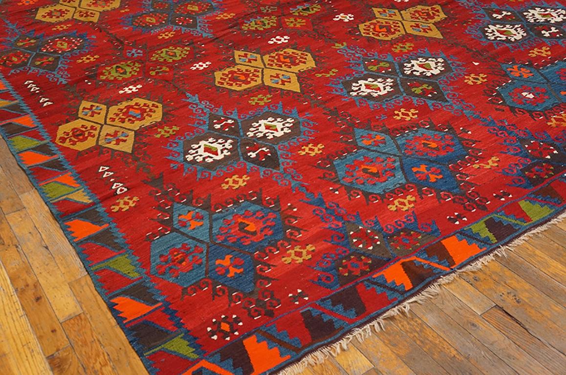 Mid-20th Century Vintage Turkish Kilim  - Sivas For Sale