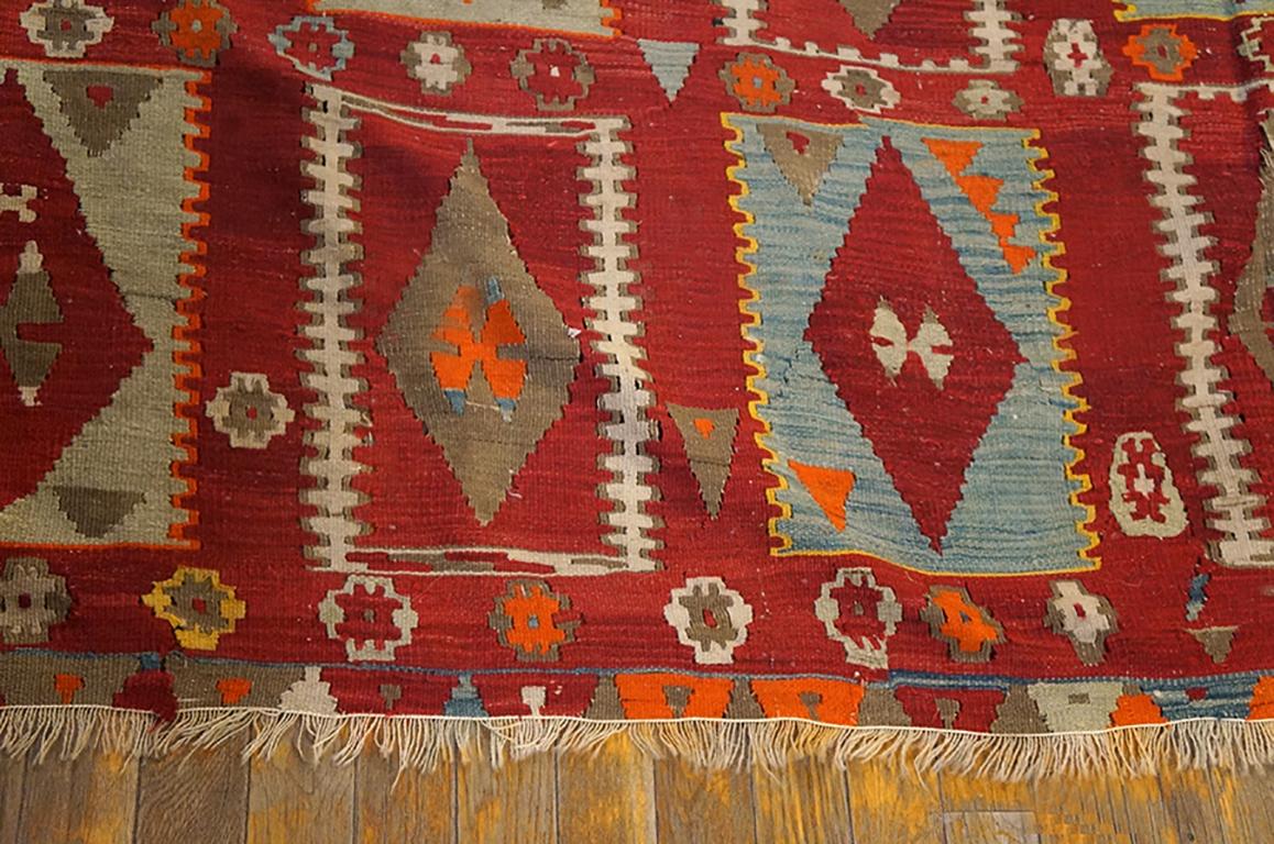 Antique Turkish Kilim, Oushak Rug In Good Condition For Sale In New York, NY