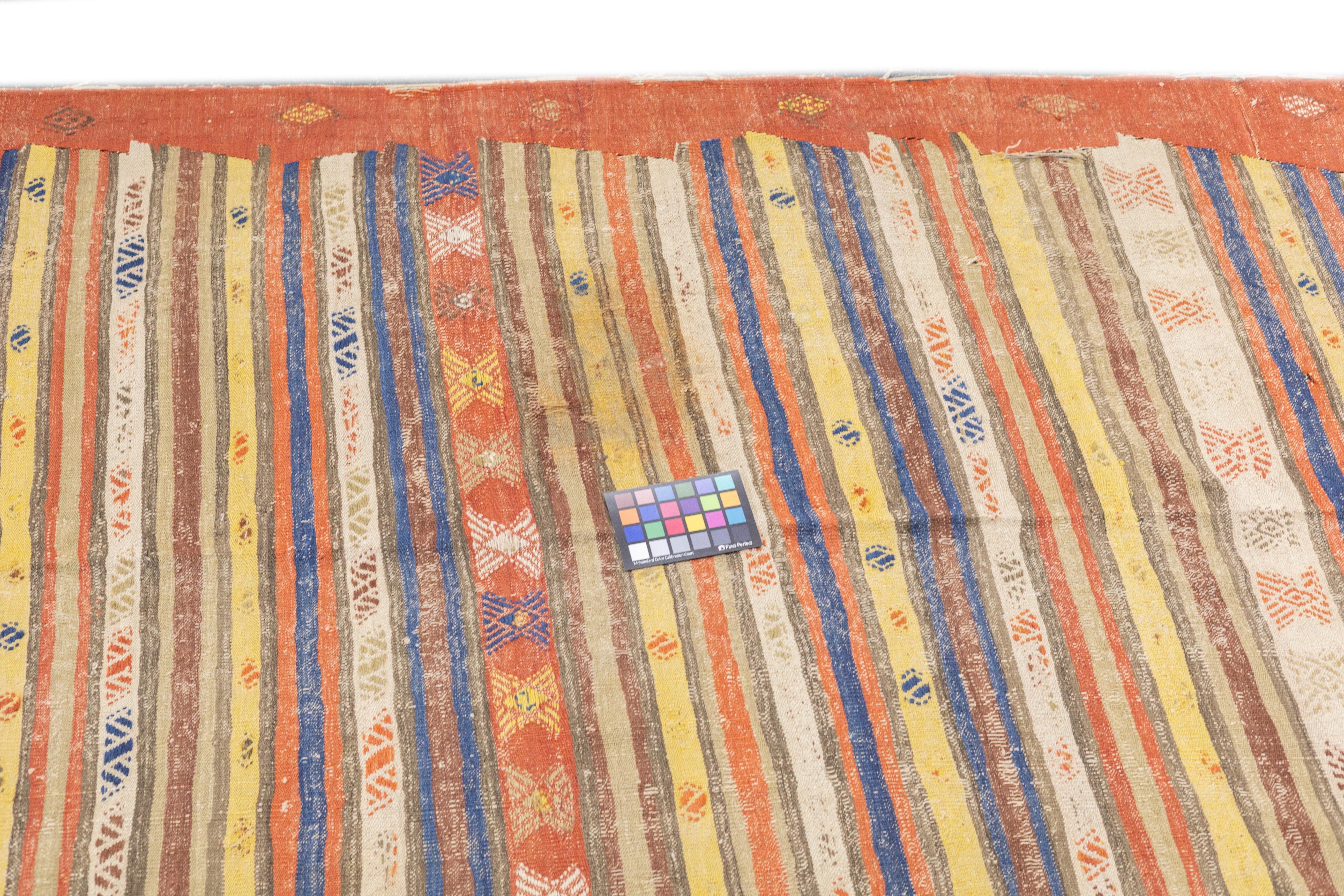 Antiker türkischer Kelim-Teppich 4'9'' x 10'5'' im Angebot 3
