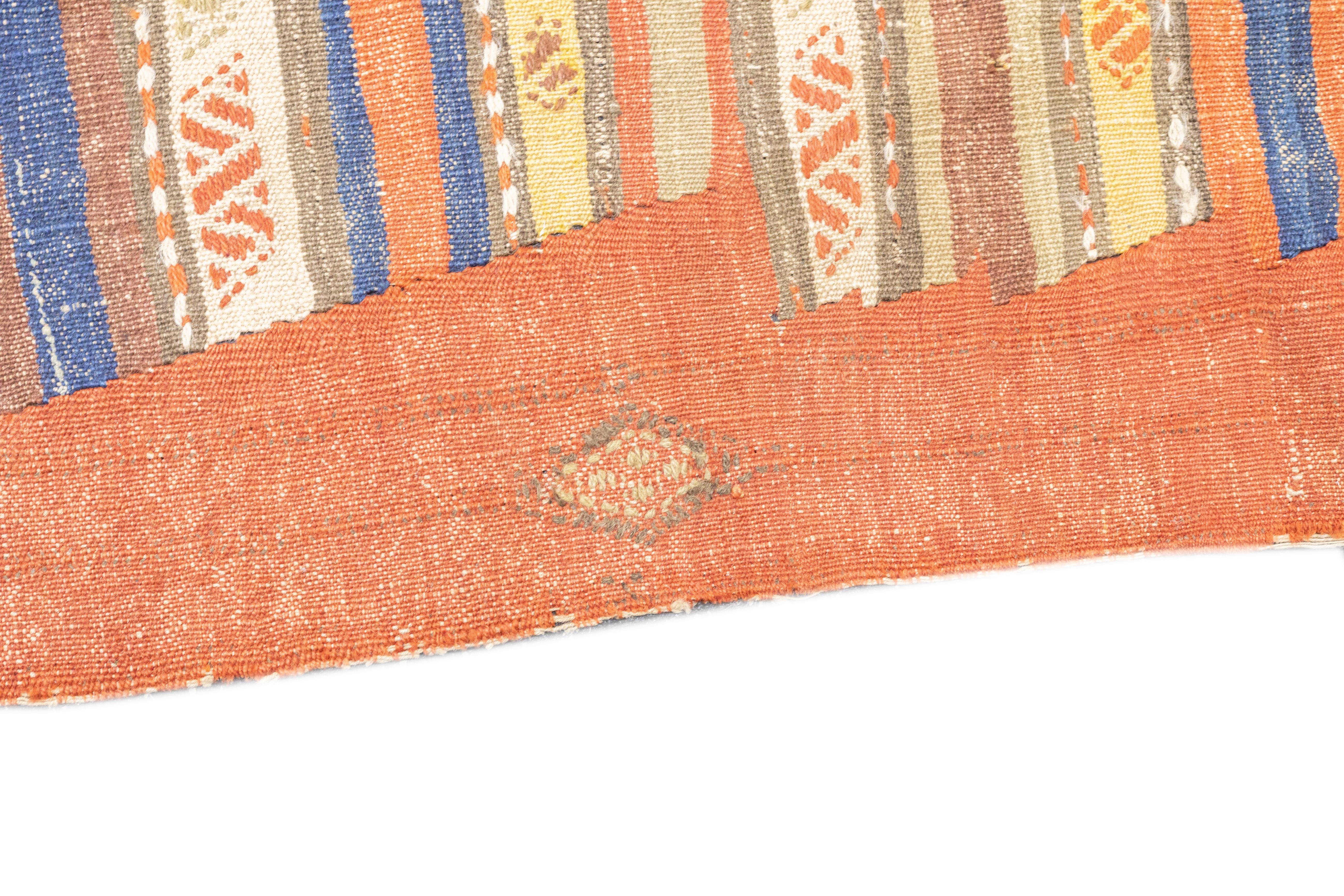 Antiker türkischer Kelim-Teppich 4'9'' x 10'5'' im Angebot 1