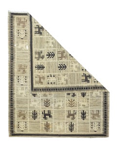 Antiker türkischer Kelim-Teppich 5'7'' x 6'10''