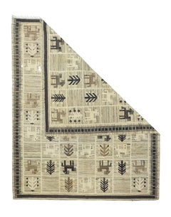 Antique Turkish Kilim Rug 5'7'' x 6'10''