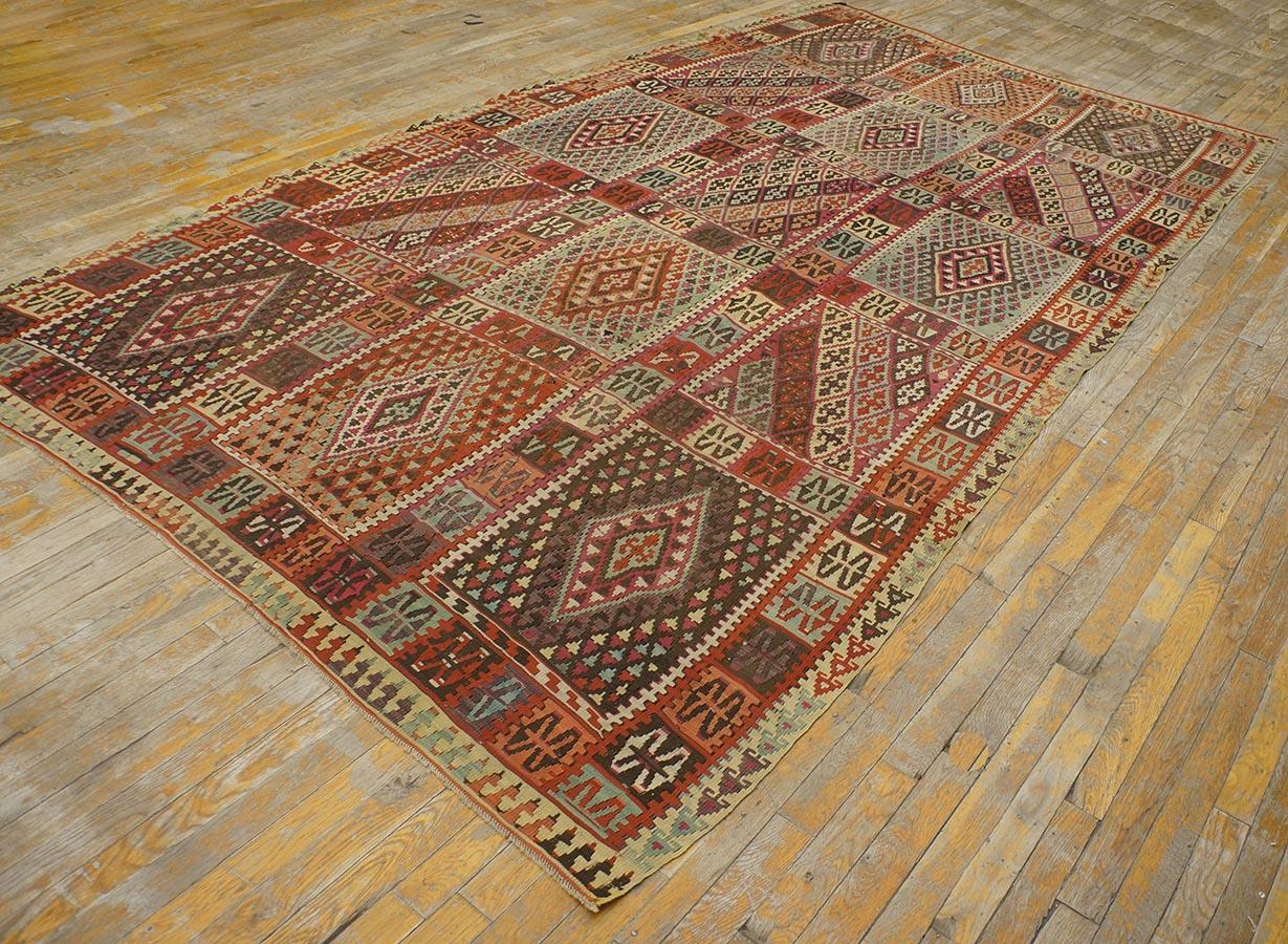 19th Century Turkish Sivas Kilim ( 6'4