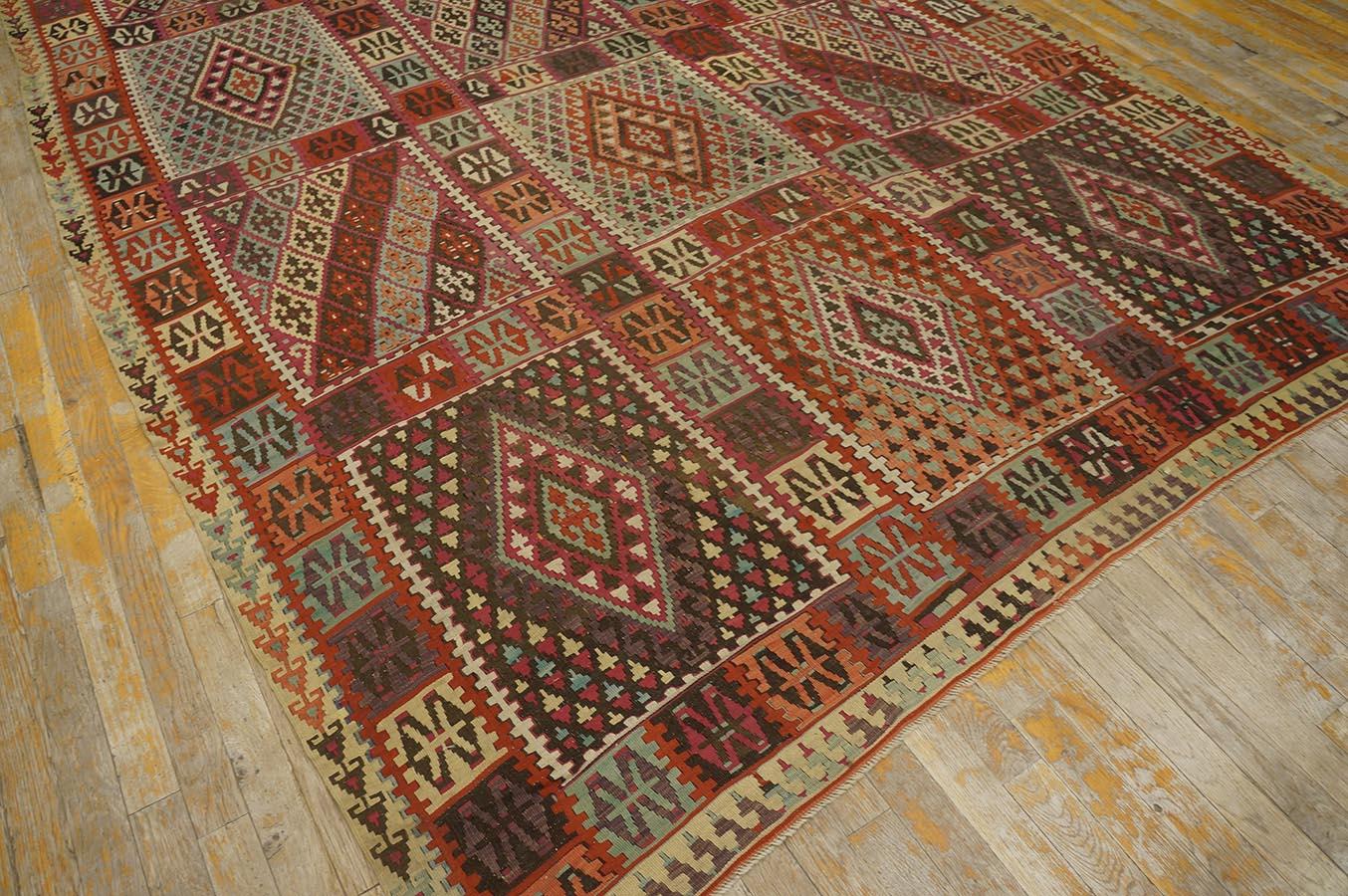 19th Century Turkish Sivas Kilim ( 6'4