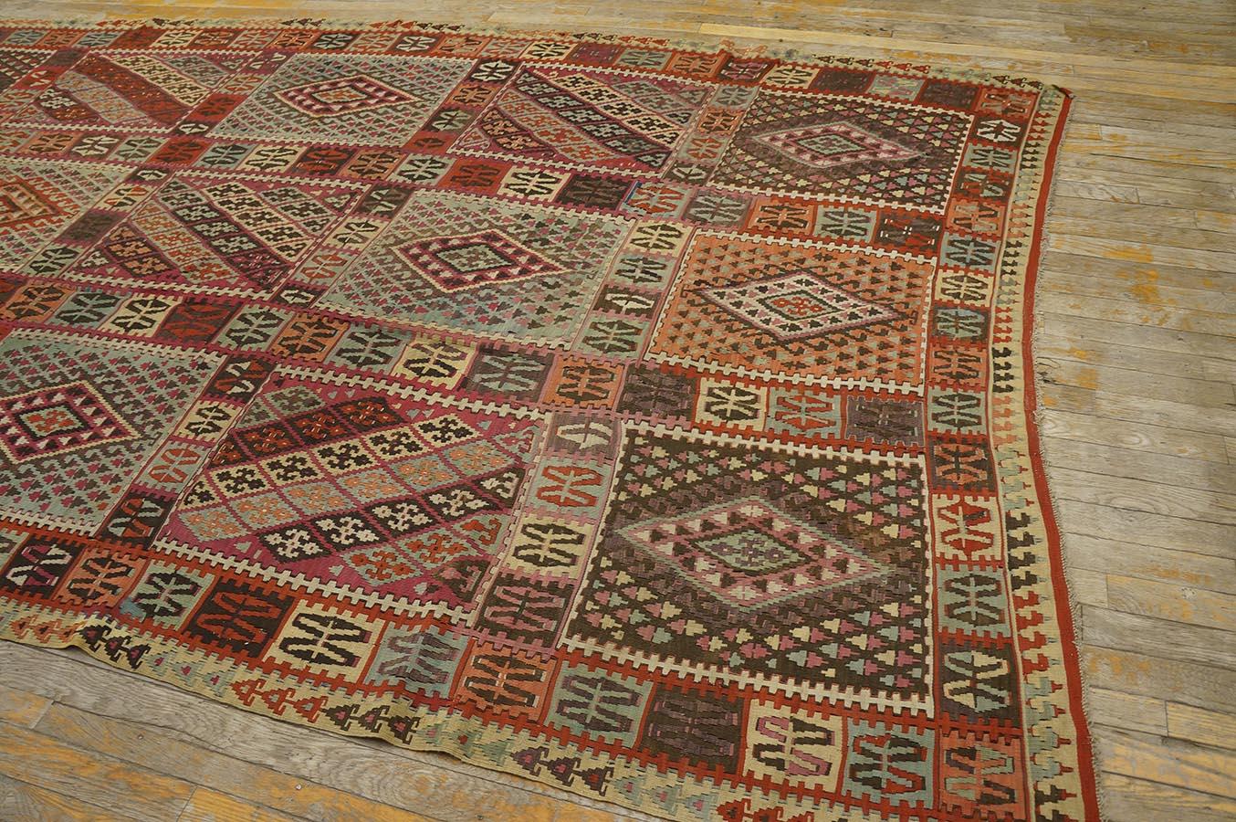 19th Century Turkish Sivas Kilim ( 6'4