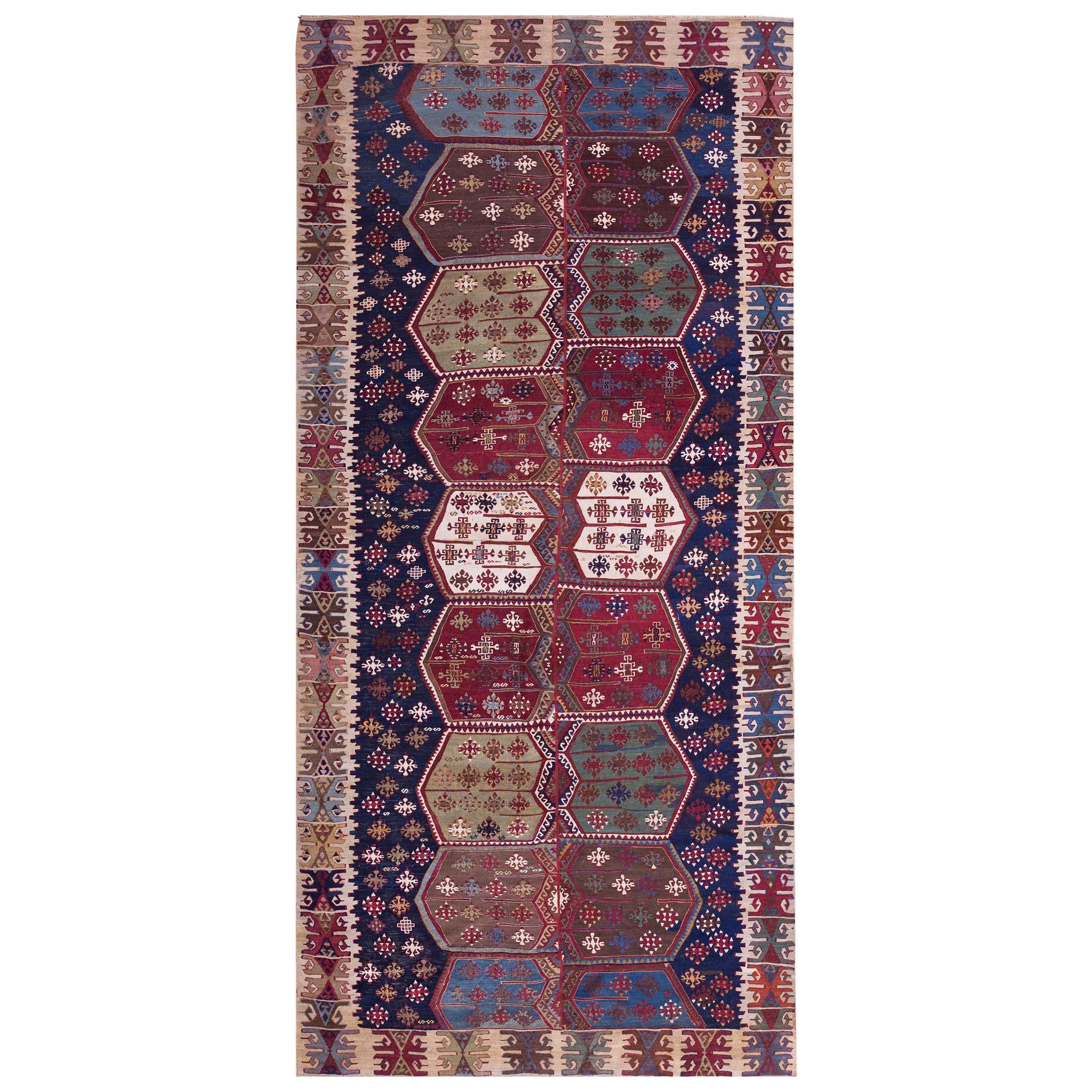 Antiker türkischer Kelim-Teppich