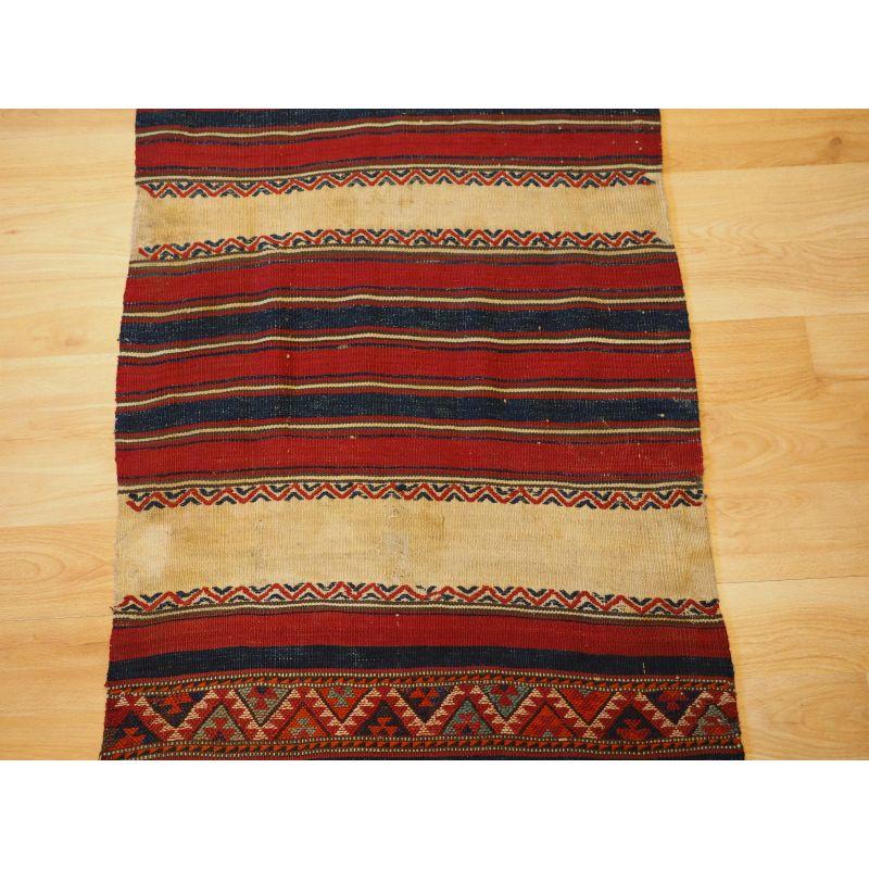 20th Century Antique Turkish Kilim Runner from the Marash Region For Sale