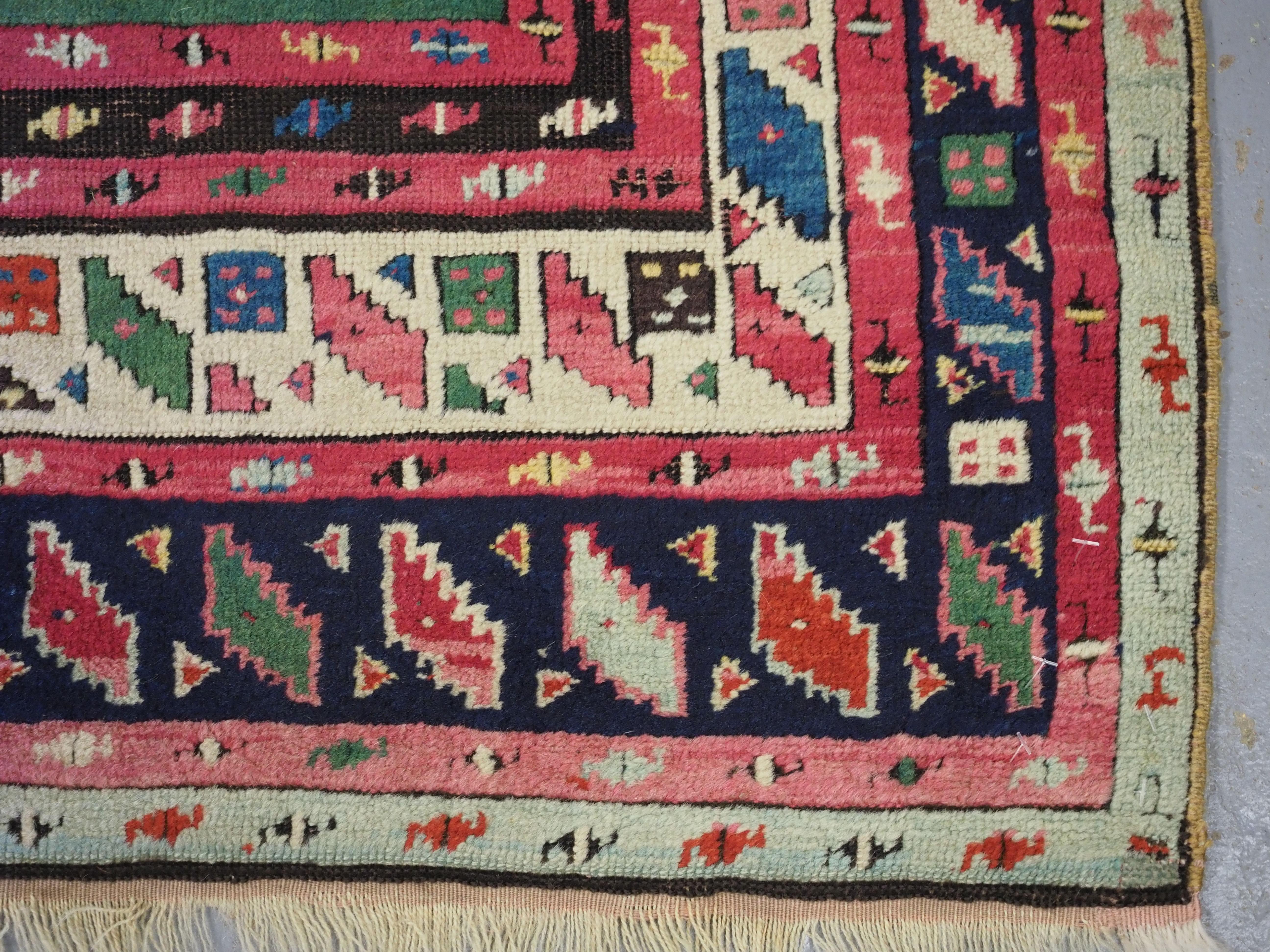 Antique Turkish Kirsehir Prayer Rug, Superb Colour, 2nd Half 19th Century For Sale 6