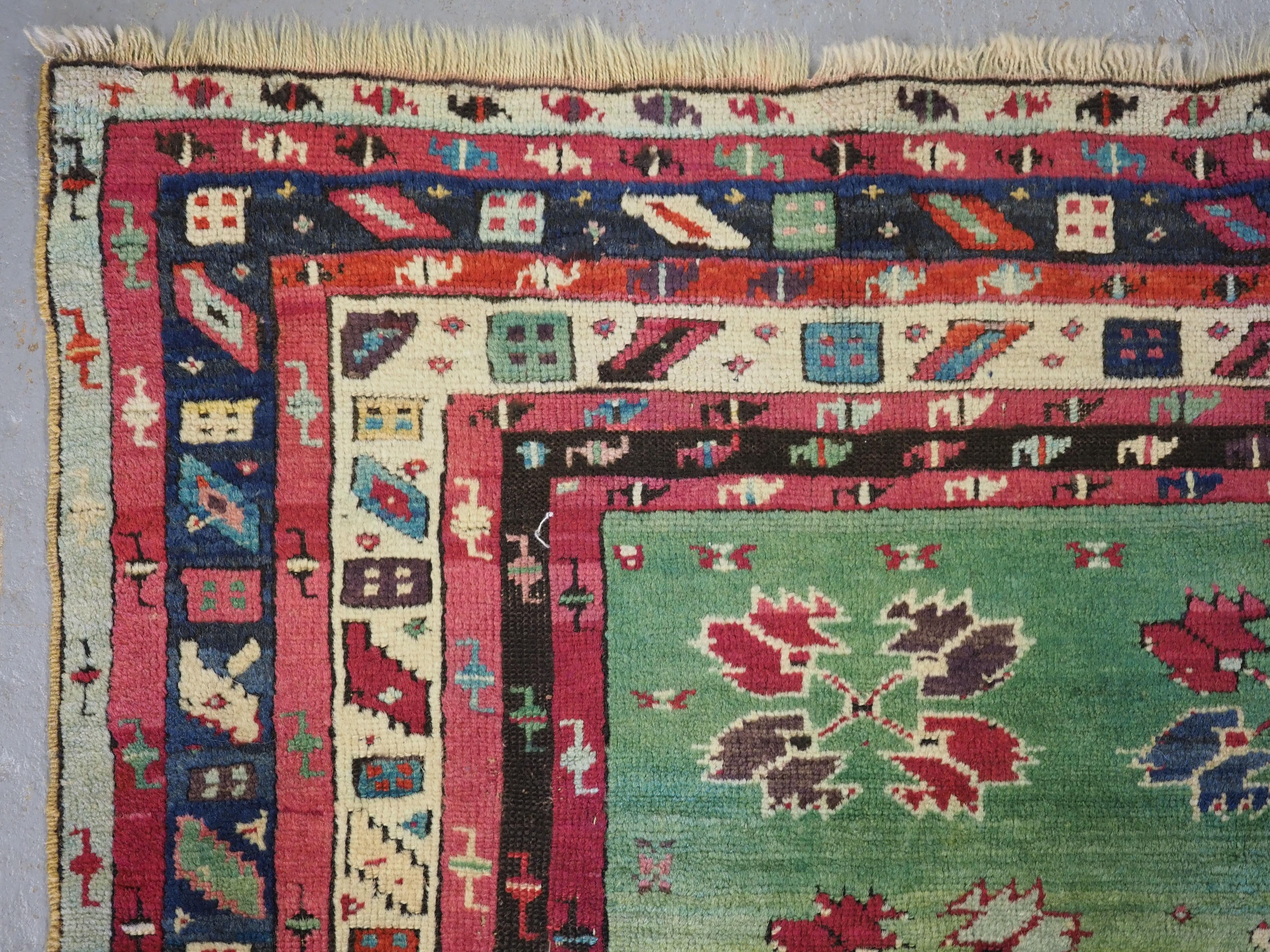 Antique Turkish Kirsehir Prayer Rug, Superb Colour, 2nd Half 19th Century For Sale 1