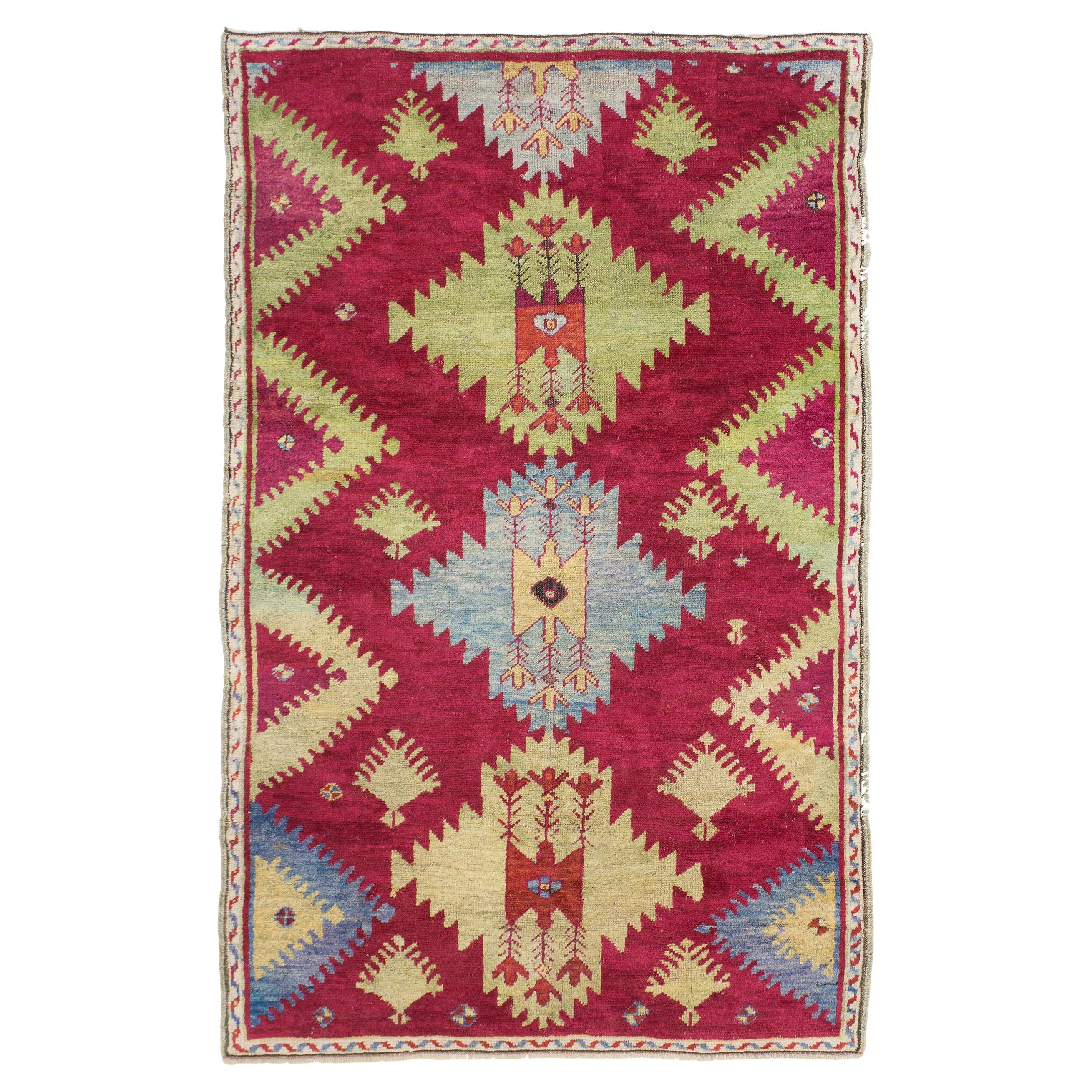 Antique Turkish Kirshehir Rug