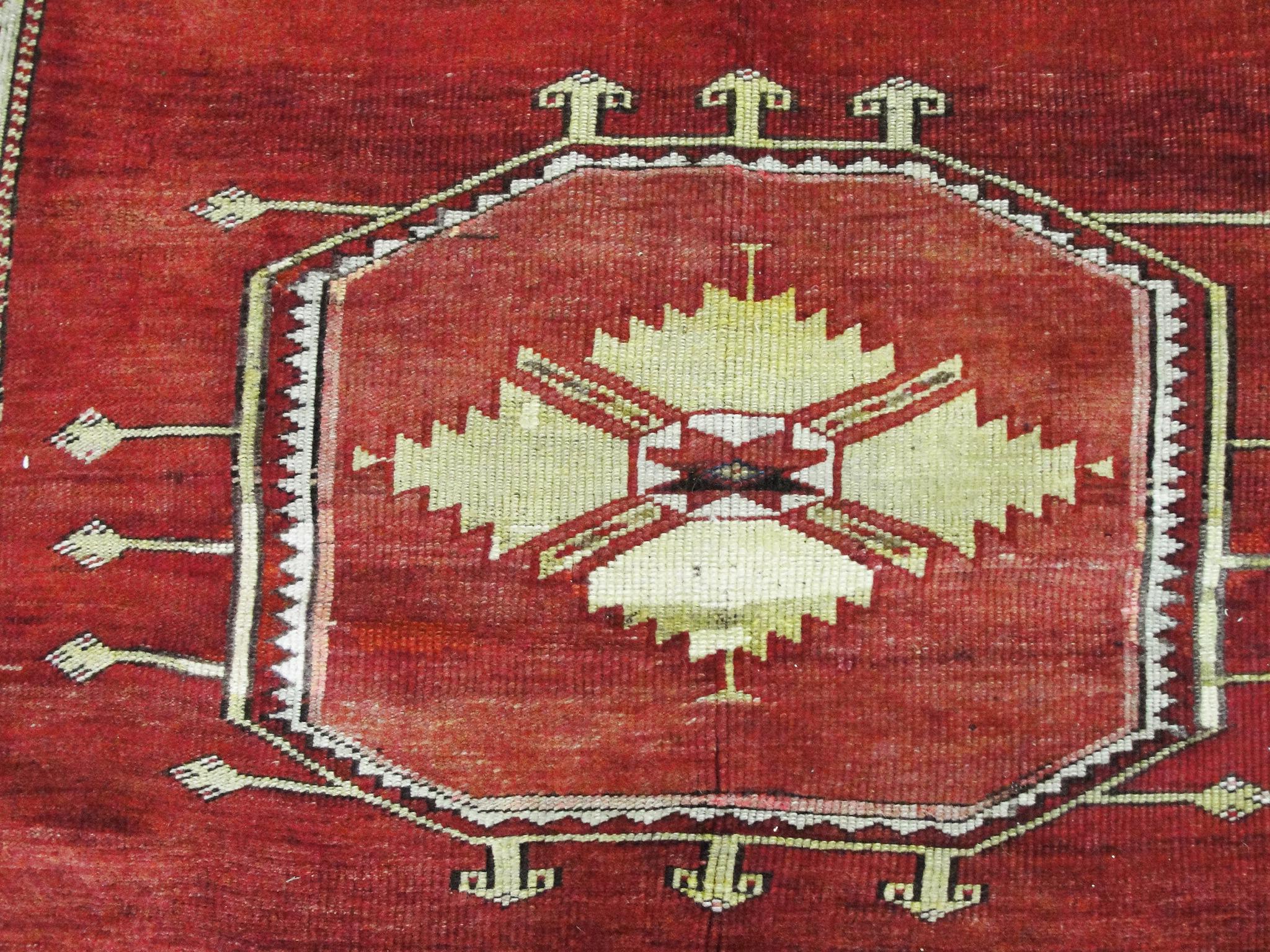Laine Ancien tapis de Kirshehir turc (a Gallery) en vente